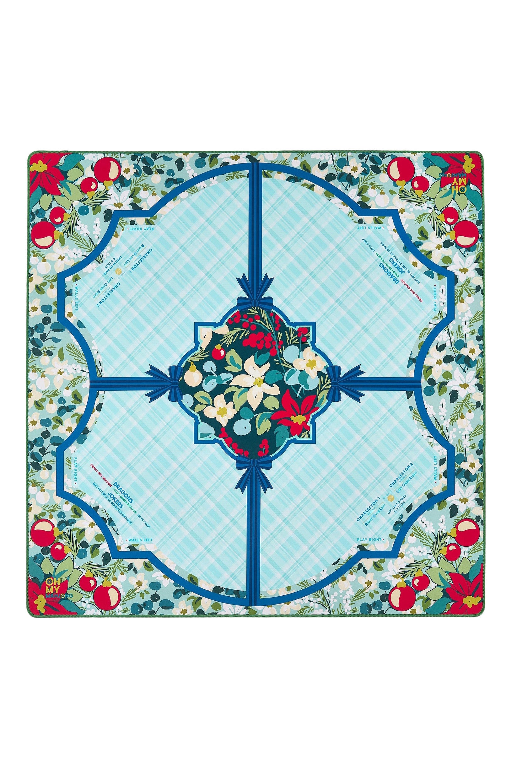 Oh My Mahjong Winterberry Mahjong Mat in Tube