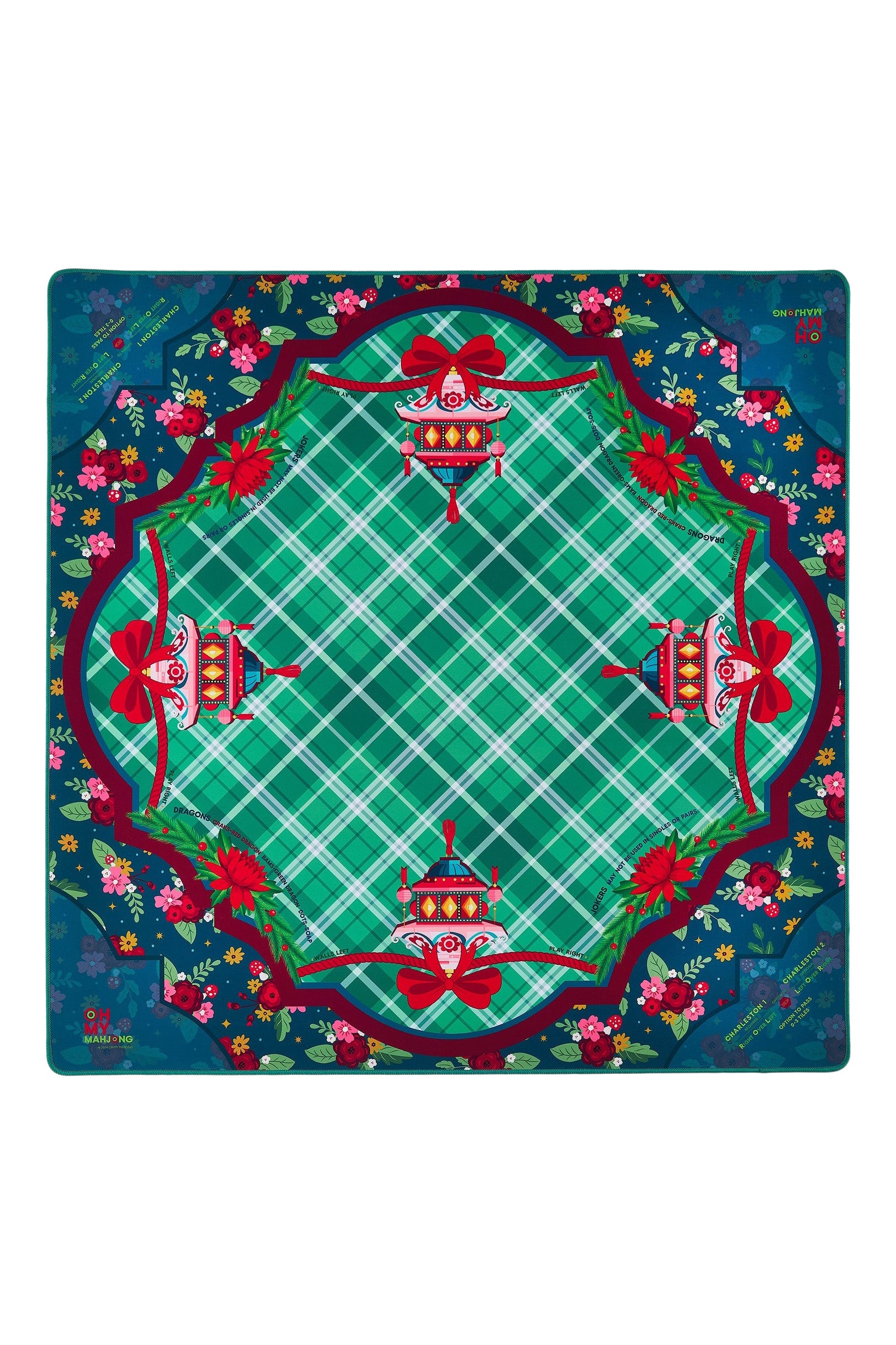 Oh My Mahjong Yuletide Mahjong Mat in Tube