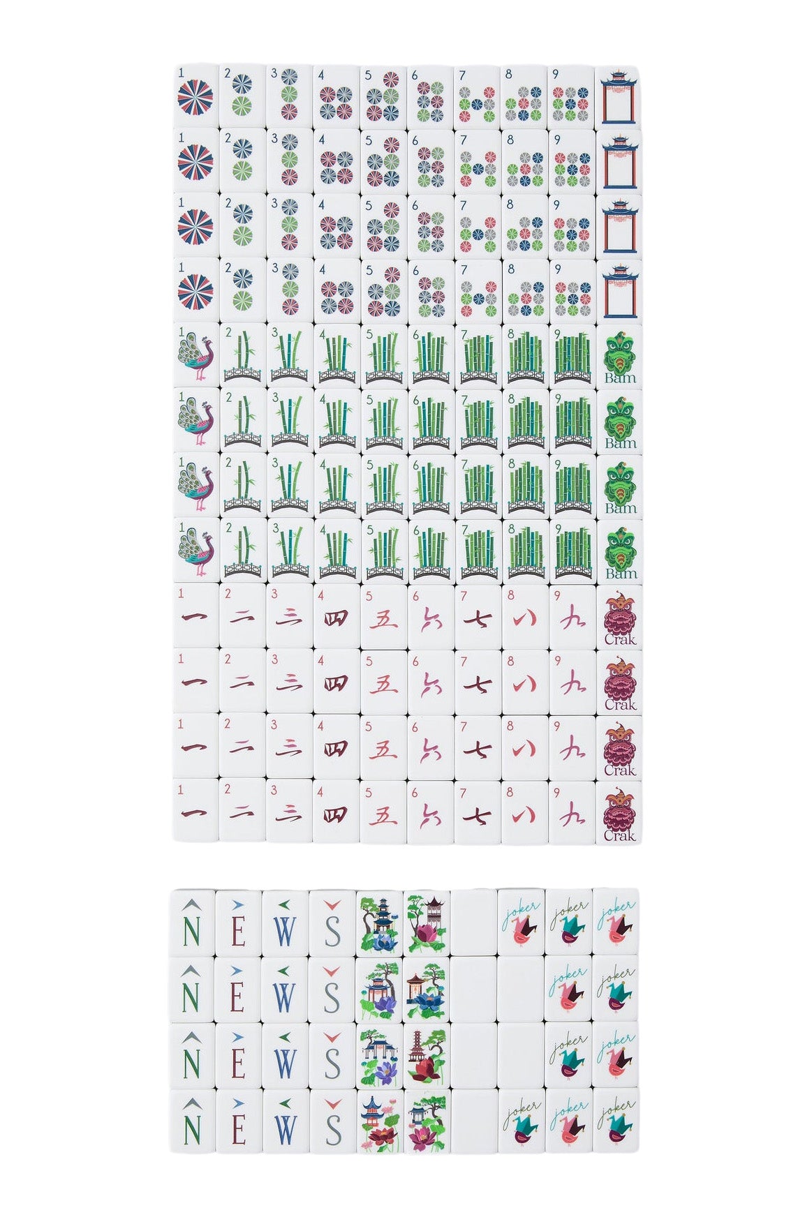 Oh My Mahjong! Gatsby Mahjong Tile Set