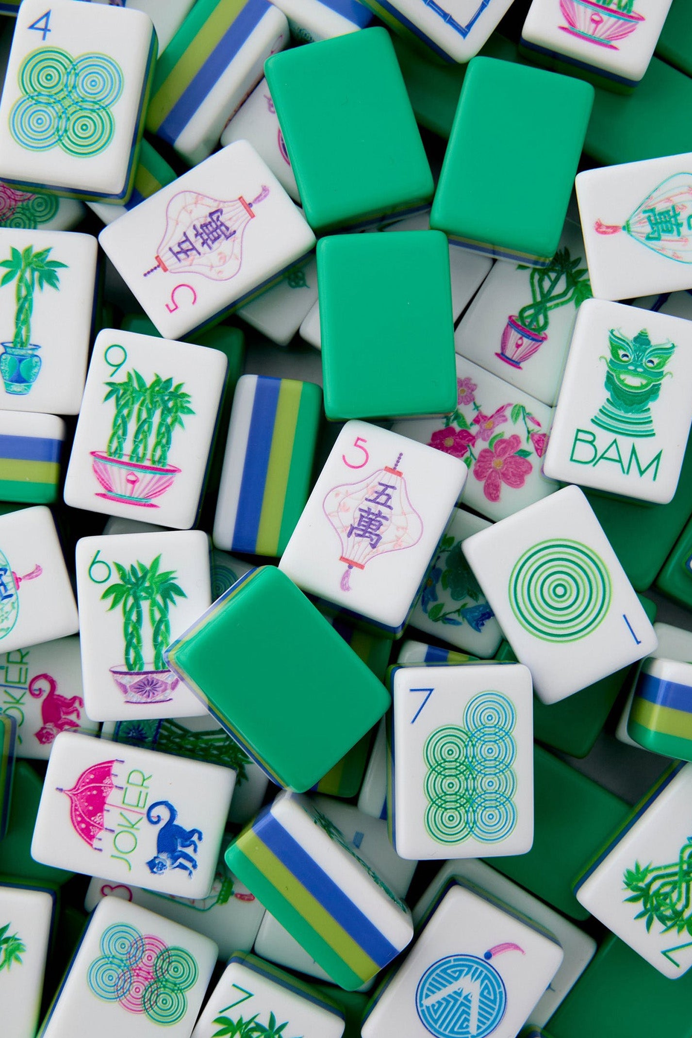 Oh My Mahjong! Jasmine Mahjong Tile Set