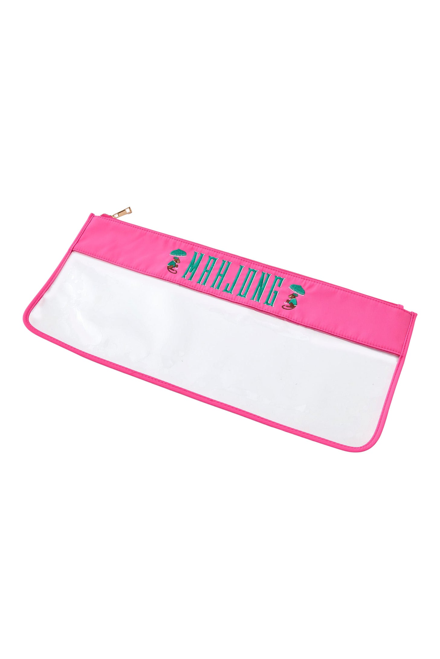 Oh My Mahjong! Monkey Mahjong Bag in Pink