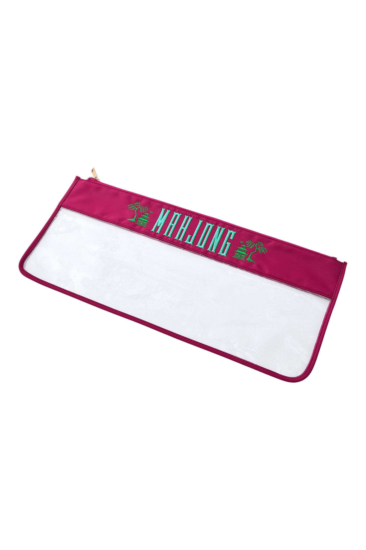 Oh My Mahjong! Pagoda Mahjong Bag in Magenta