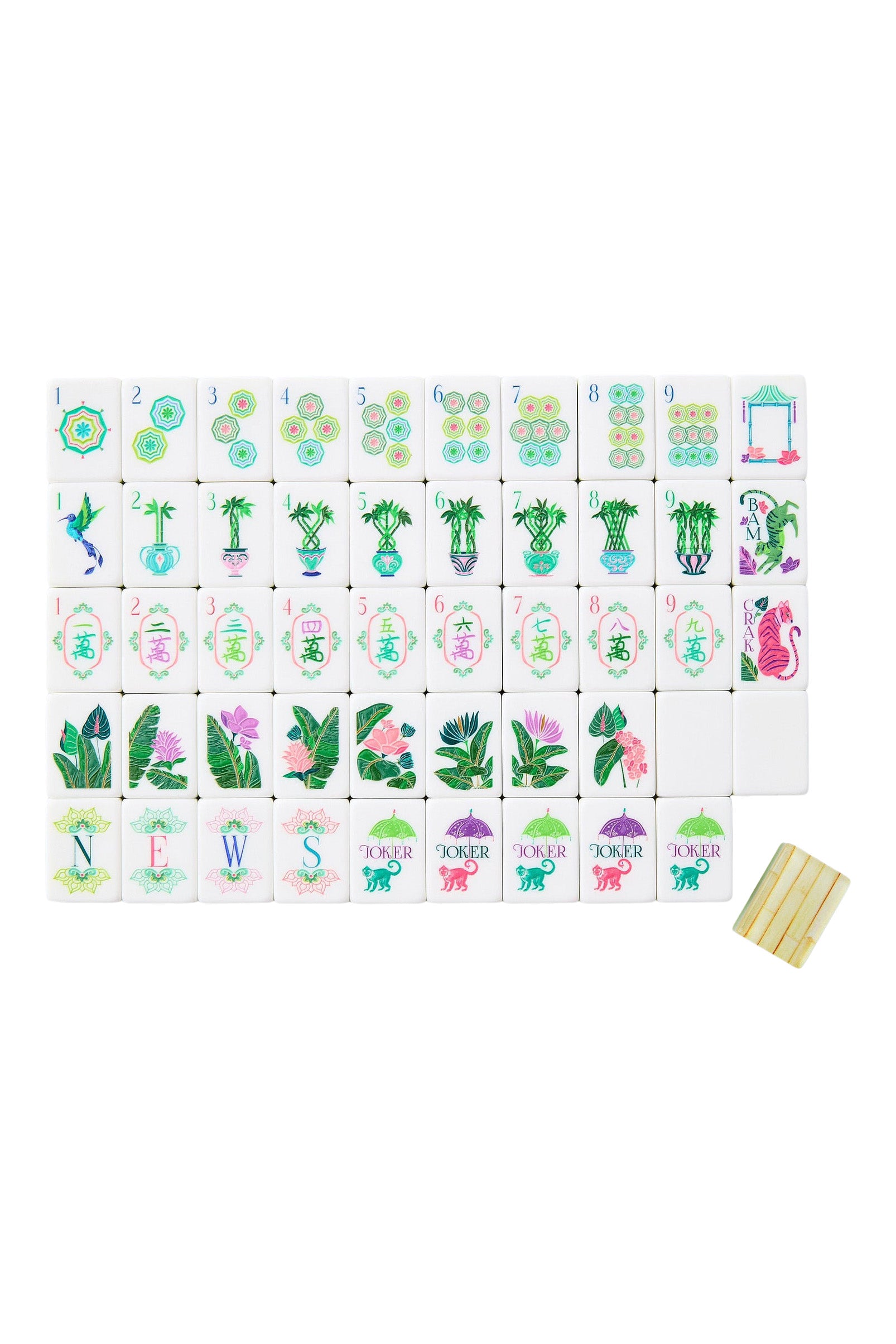 Oh My Mahjong! Palm Royale Mahjong Tile Set