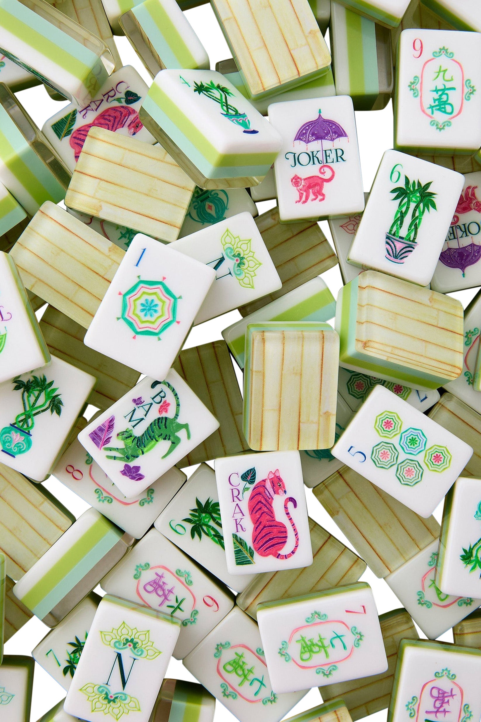 Oh My Mahjong! Palm Royale Mahjong Tile Set