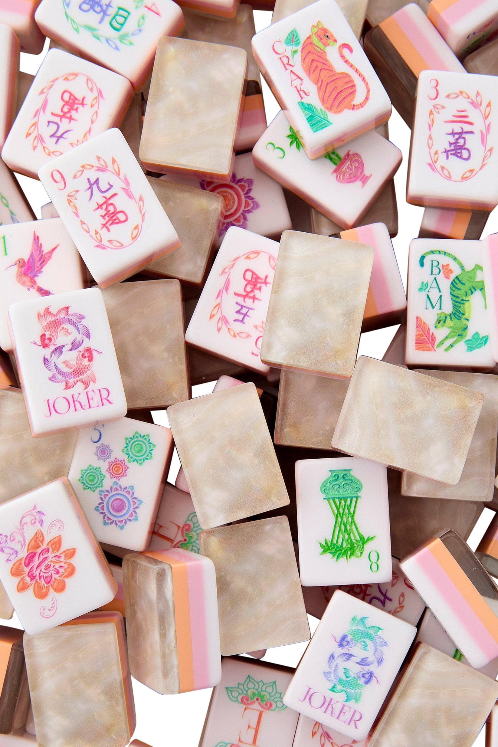 Oh My Mahjong! Pearlescent Mahjong Tile Set