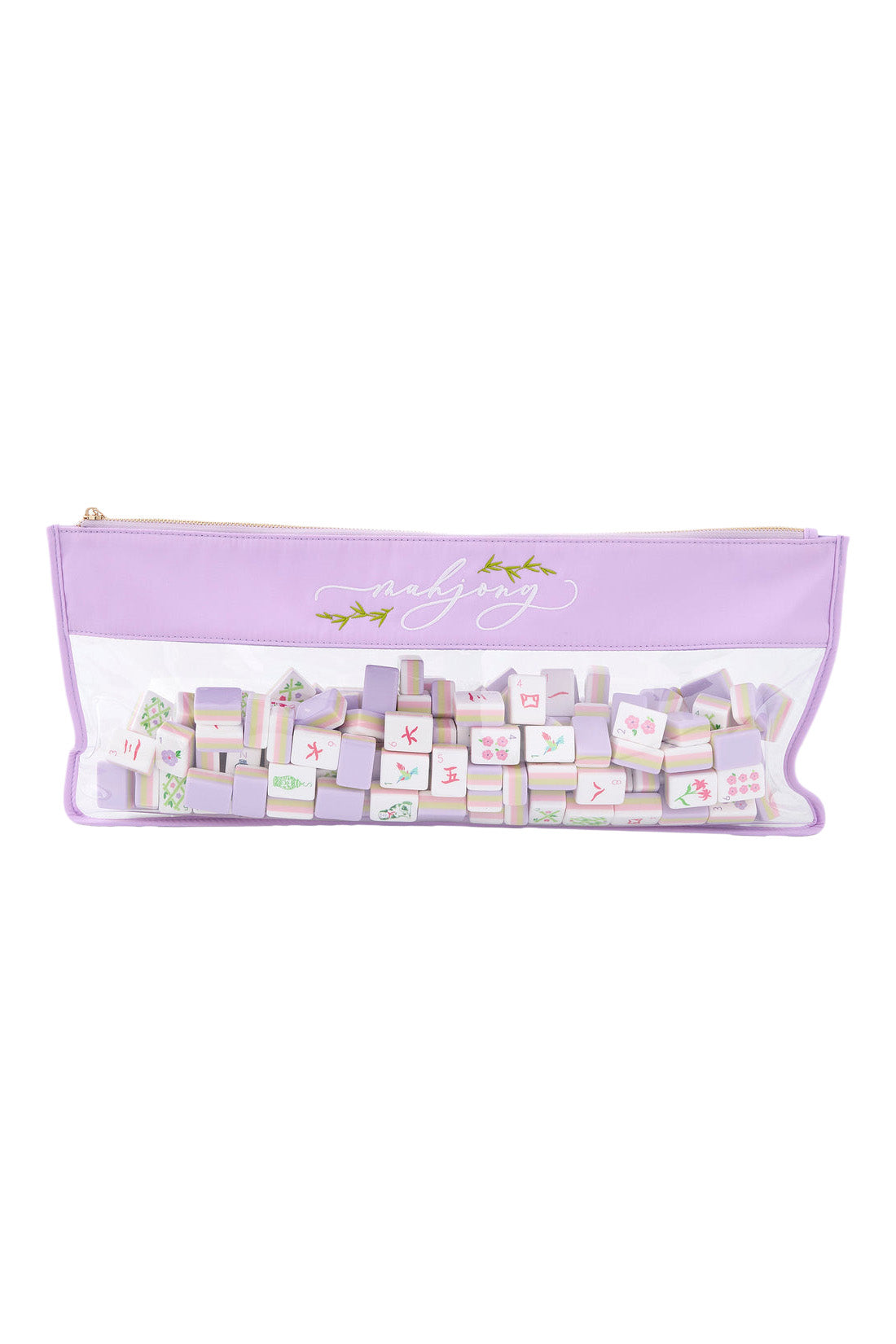 Oh My Mahjong! Script Bag in Lilac
