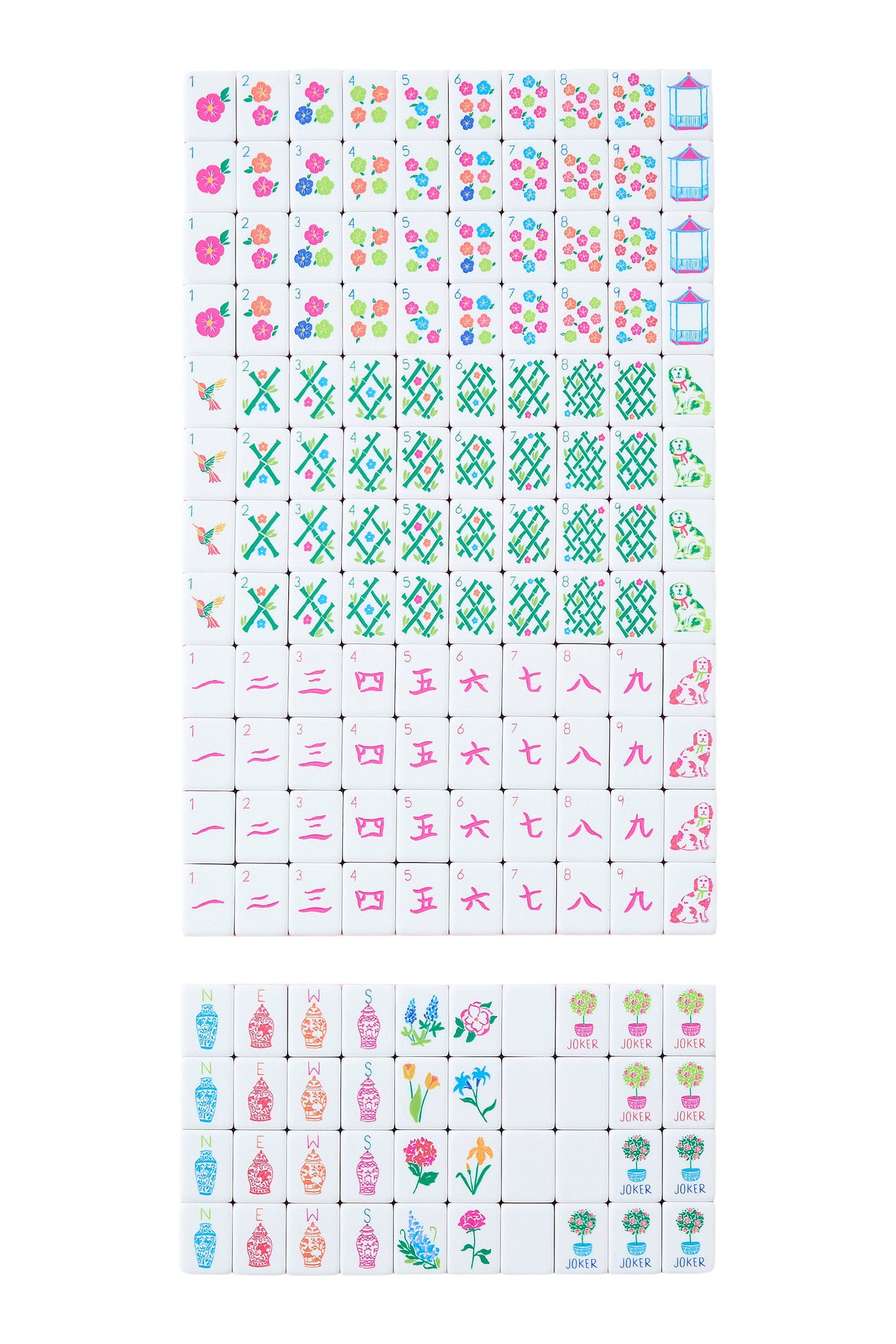 Oh My Mahjong! Sunset Mahjong Tile Set