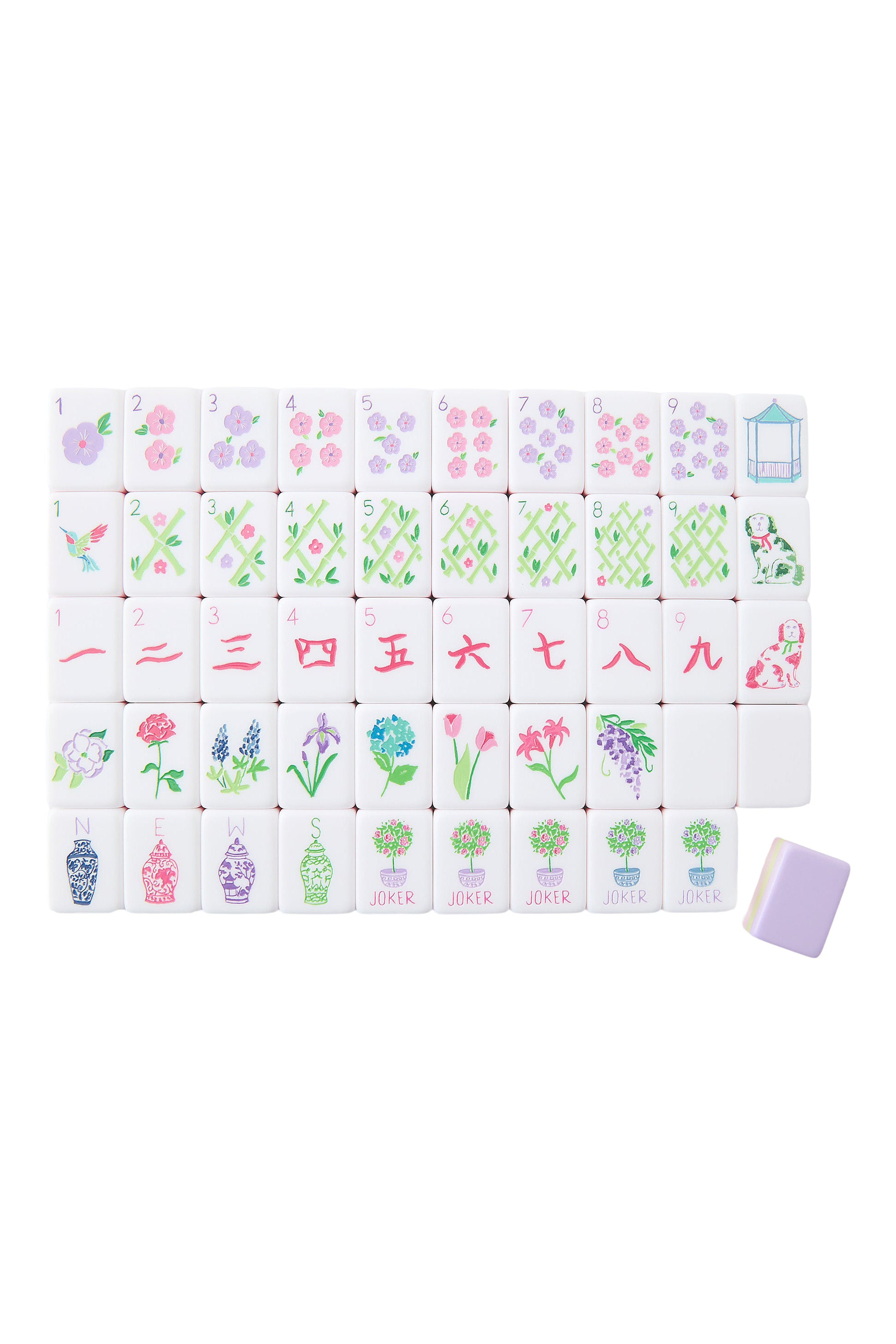 Oh My Mahjong! Taylor Mahjong Tile Set in Light Purple