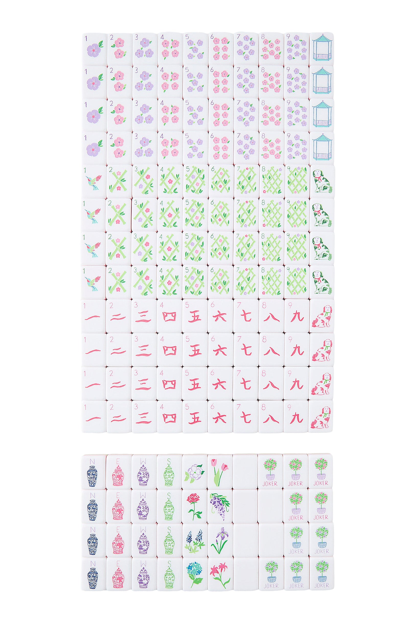 Oh My Mahjong! Taylor Mahjong Tile Set in Light Purple