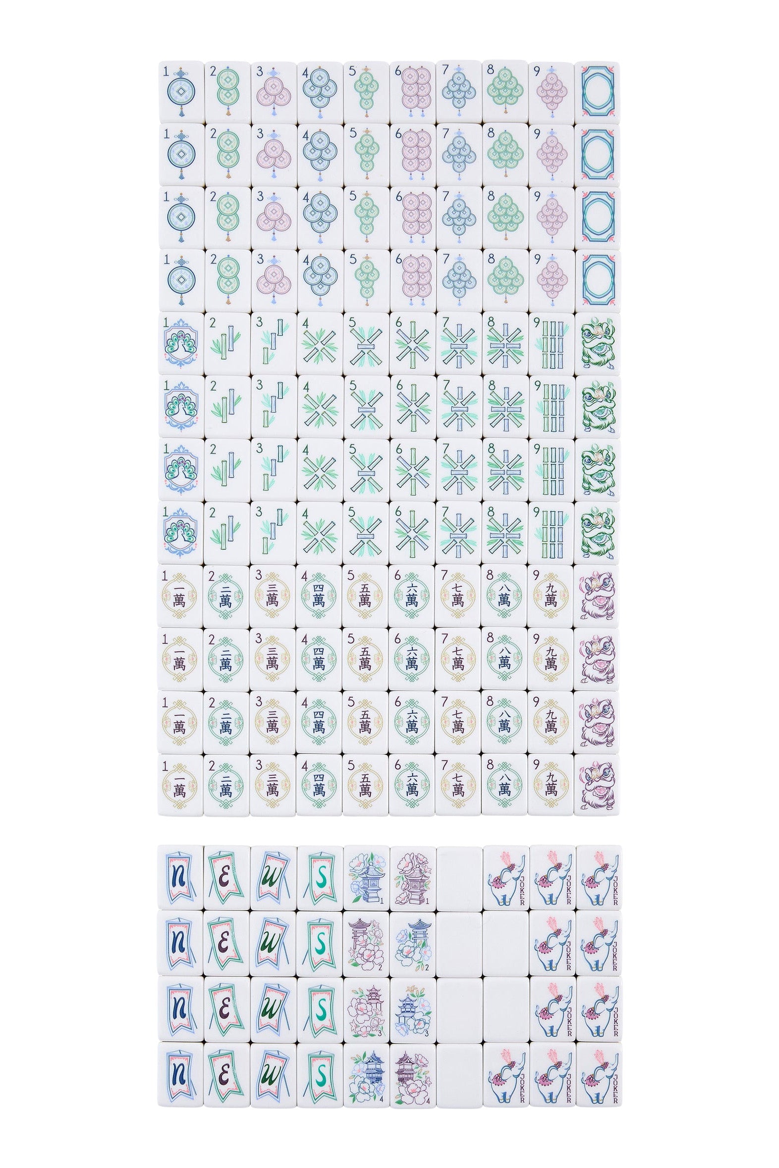 Oh My Mahjong Willow Mahjong Tile Set