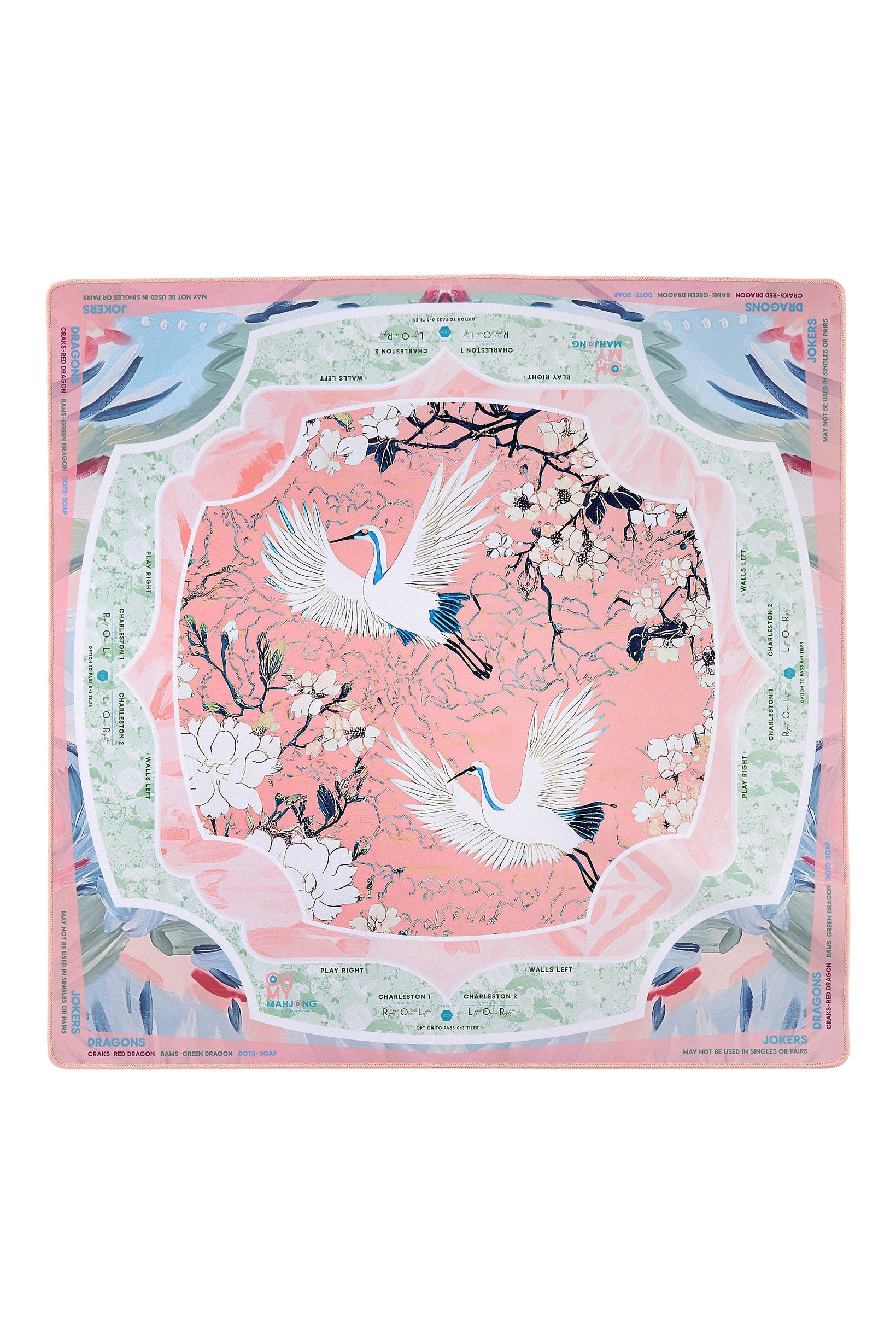 Oh My Mahjong Heron Mahjong Mat In Tube