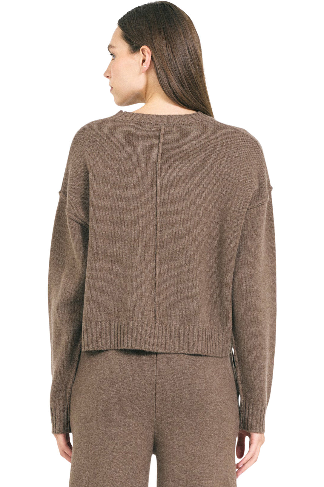 One Grey Day Annika Cashmere Sweater in Husk