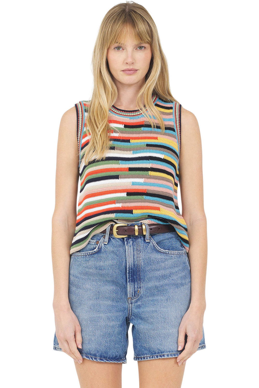 One Grey Day Elodie Top in Multi Combo