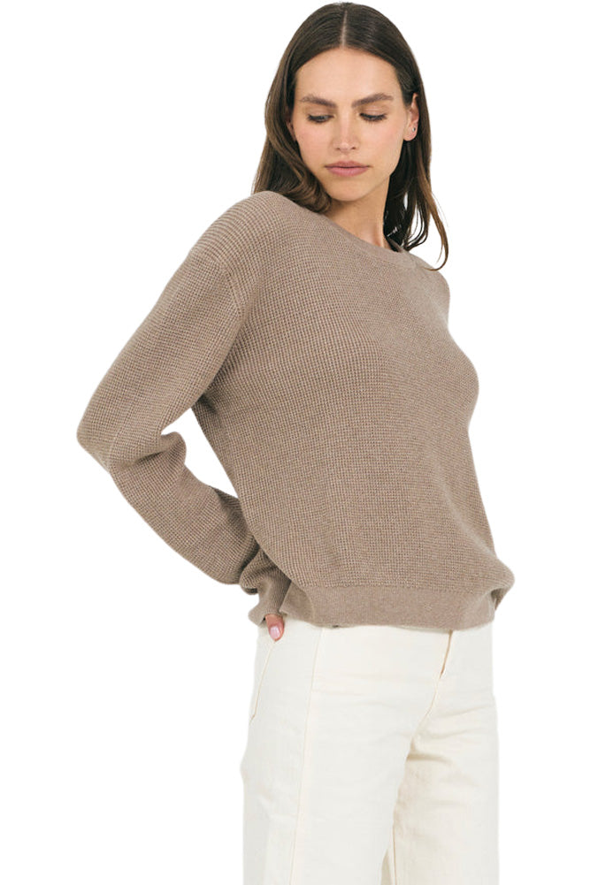 One Grey Day Francesca Pullover in Stone