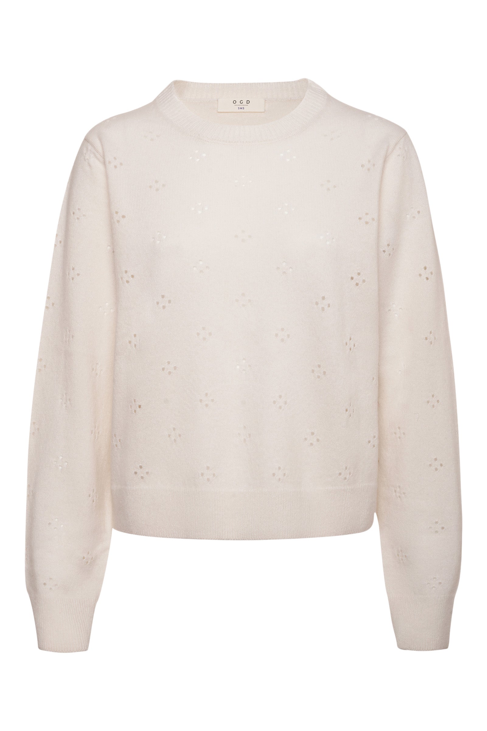 One Grey Day Georgie Crewneck Sweater in Ivory