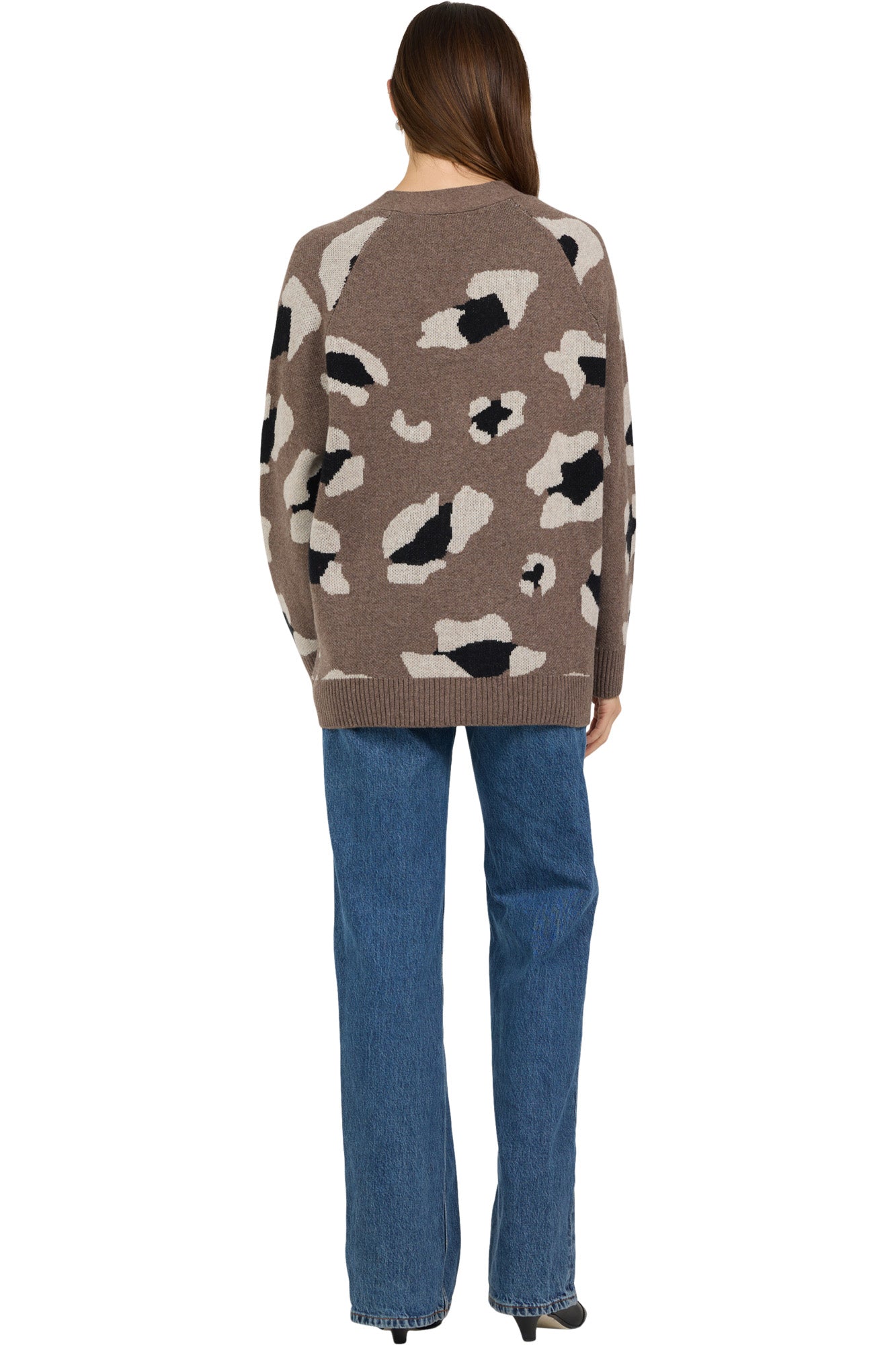 One Grey Day Leona Cardigan in Leopard