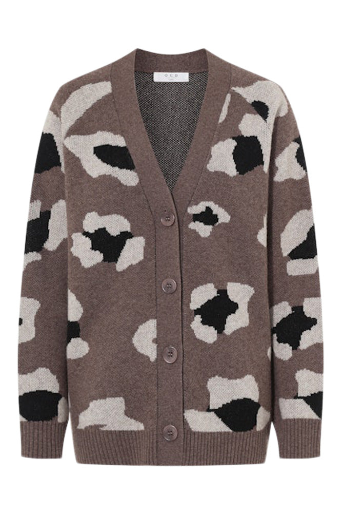 One Grey Day Leona Cardigan in Leopard