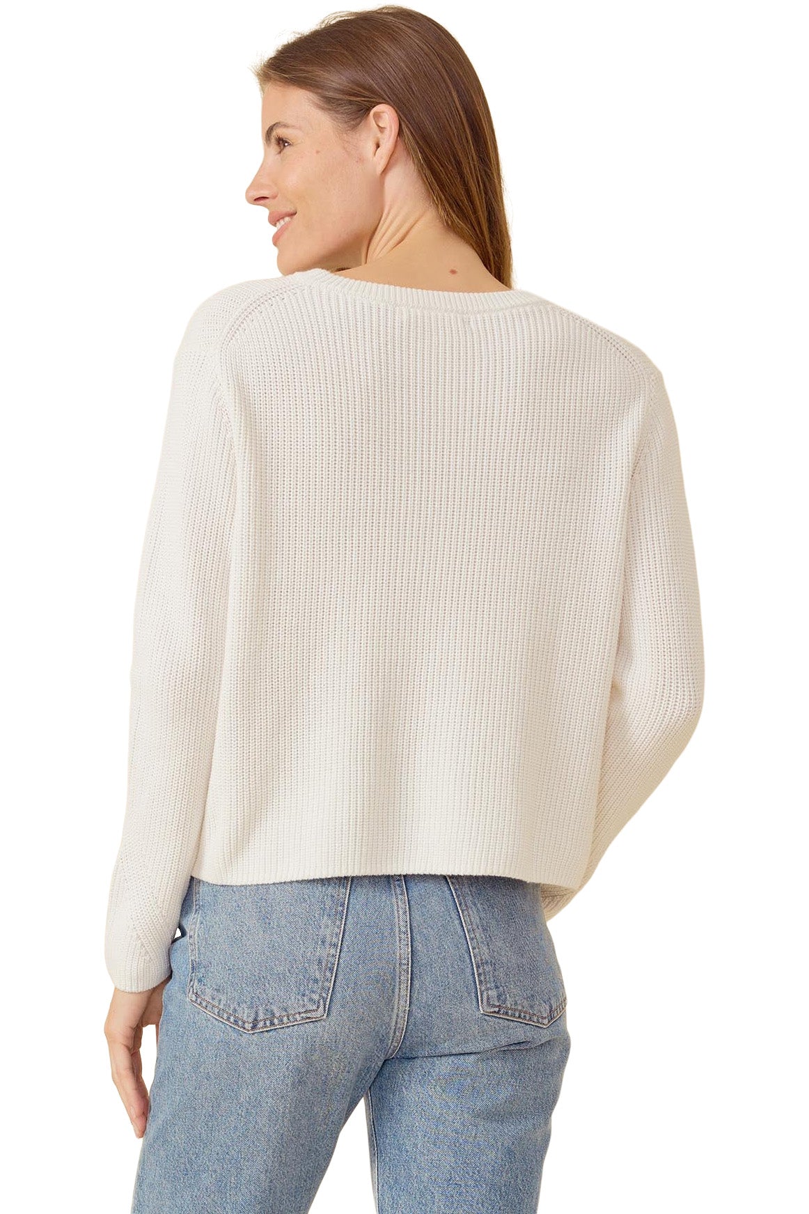 One Grey Day Orson Crewneck Pullover in Ivory