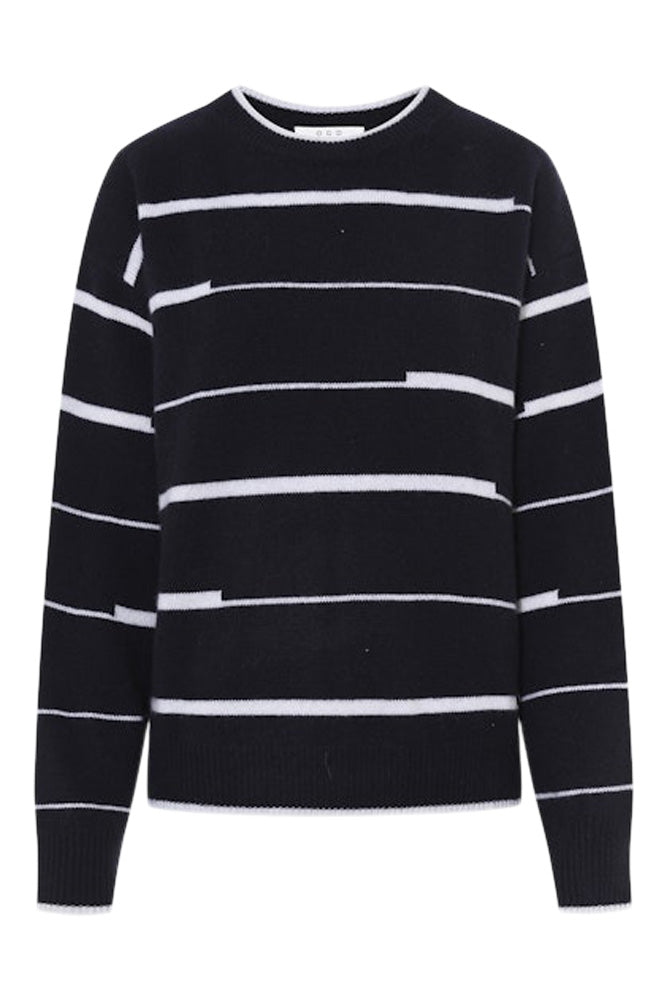 One Grey Day Sage Cashmere Crewneck in Galaxy Combo