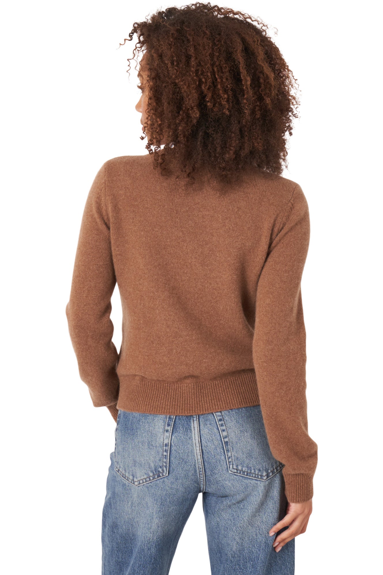 Repeat Cashmere V-Neck Sweater in Hazel
