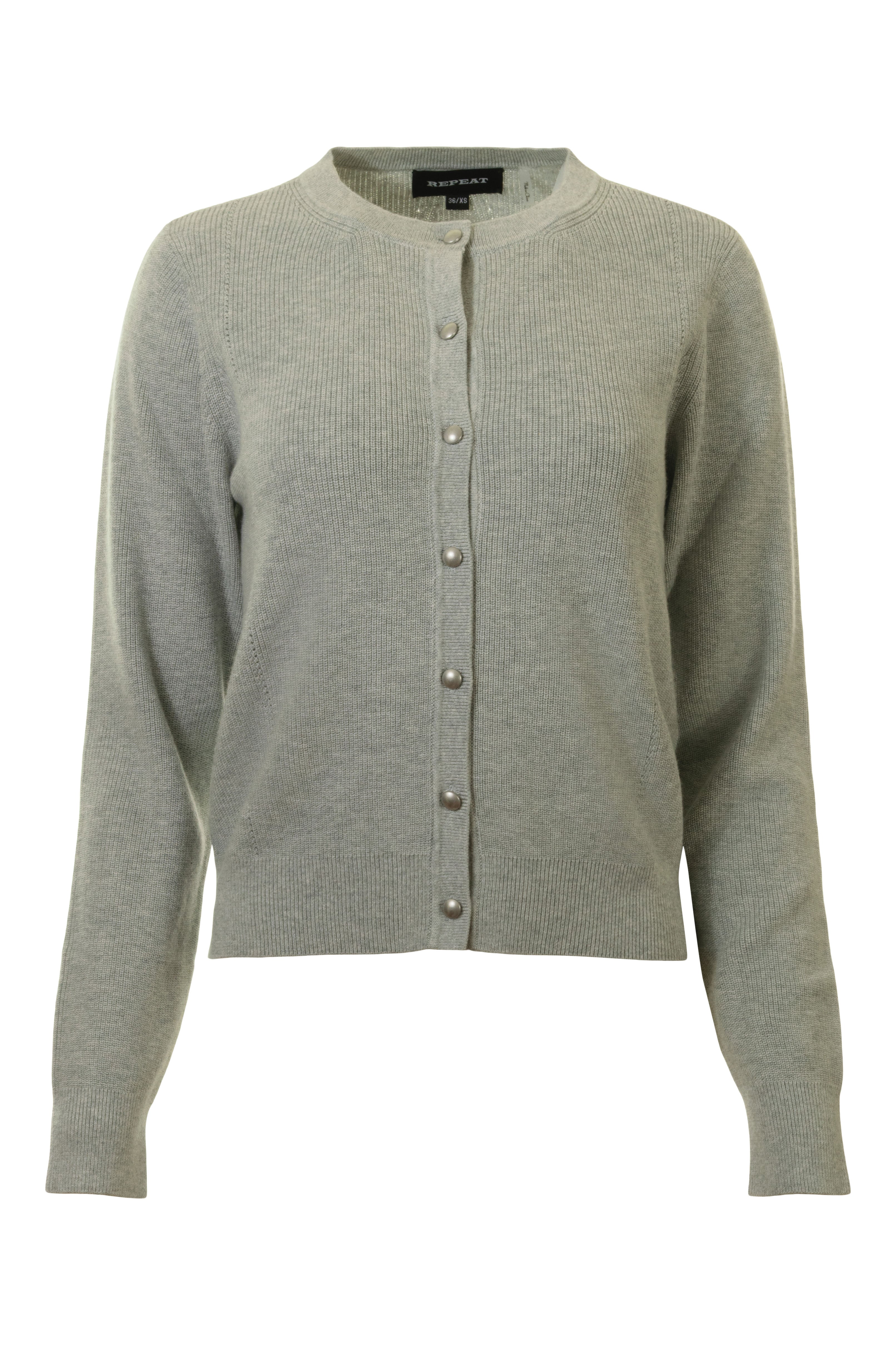 Repeat Cashmere Fine Knit Rib Cardigan