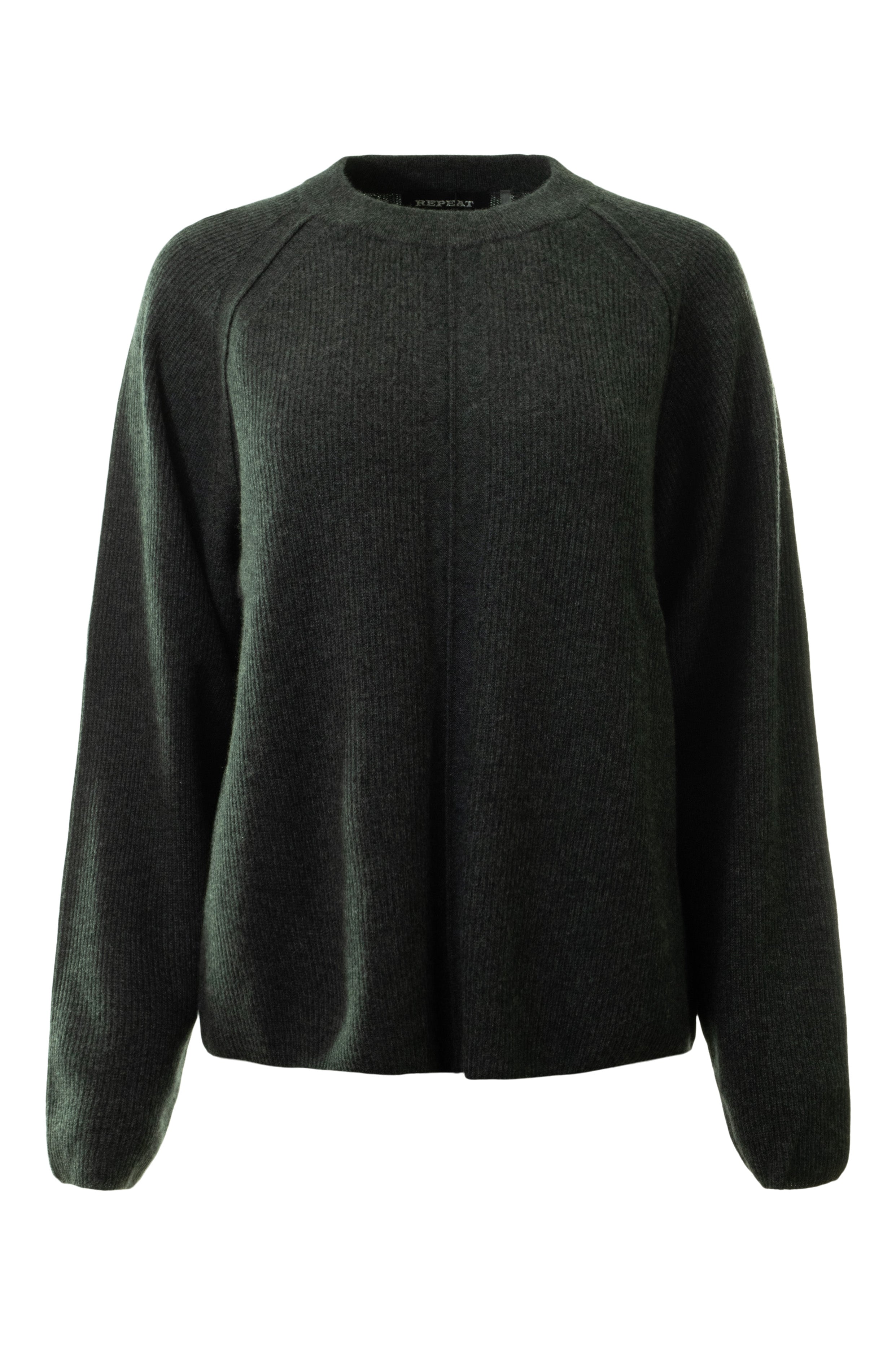 Repeat Cashmere Relaxed Fit Knit Sweater in Charcoal