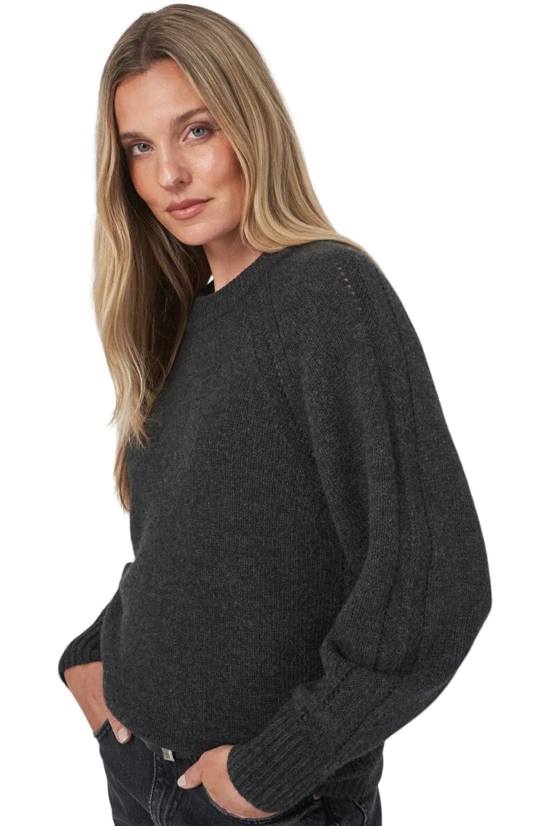 Repeat Cashmere Chunky Knit Sweater in Charcoal
