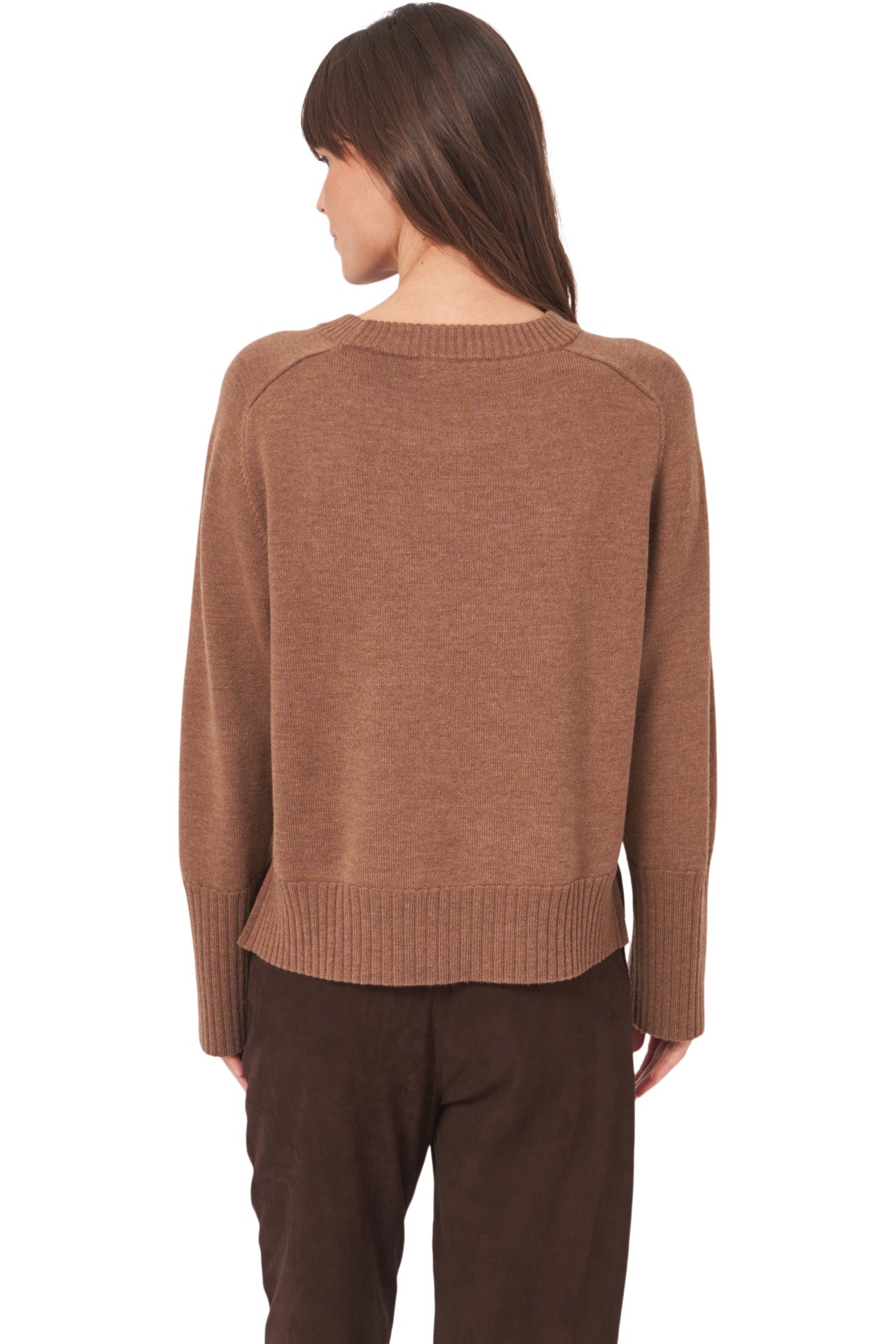 Repeat Cashmere Sweater in Camel