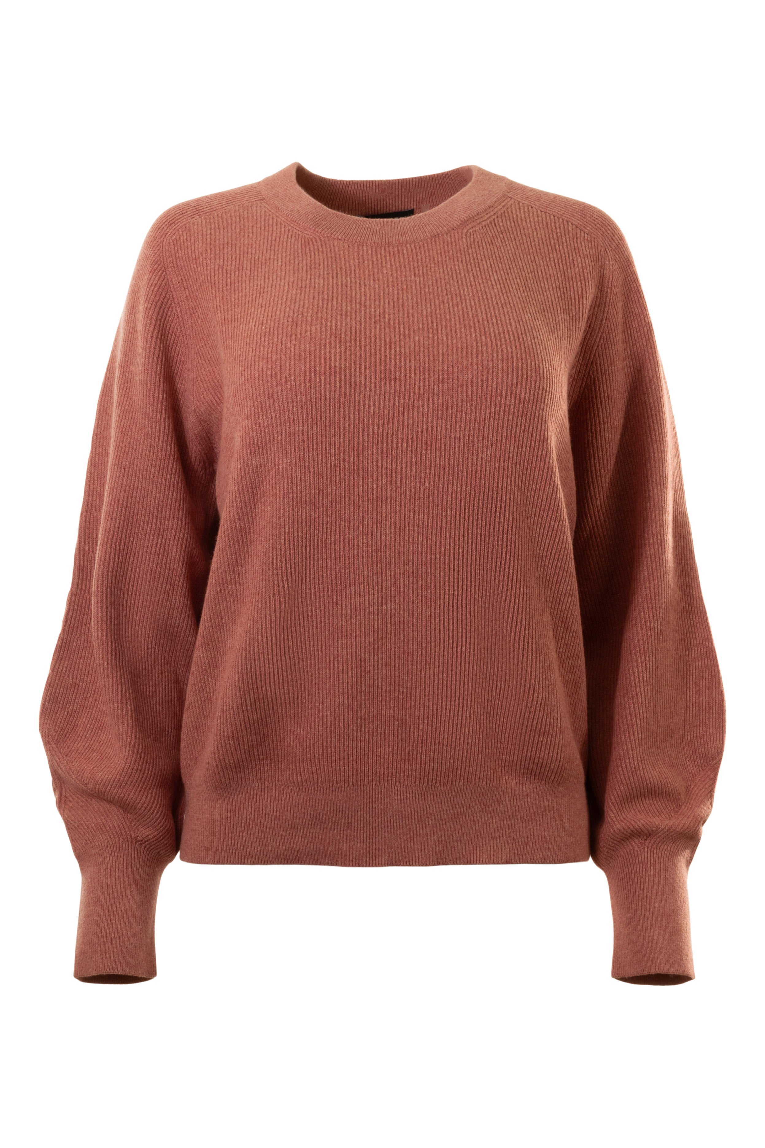 Repeat Cashmere Blouson Sleeve Sweater in Cinnamon