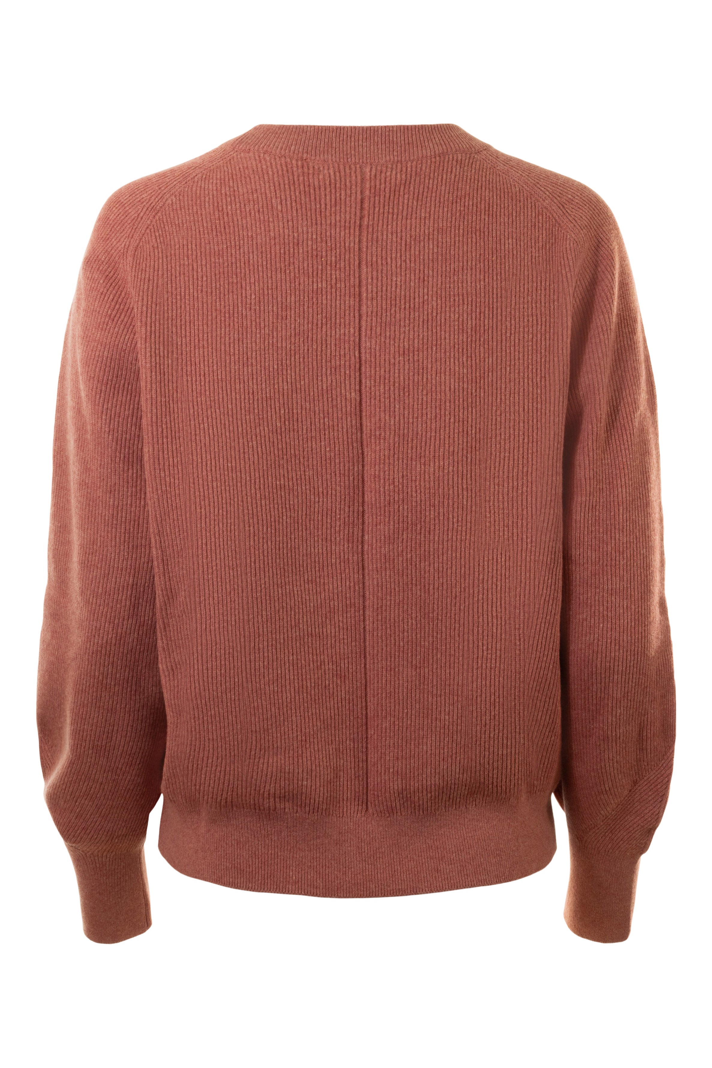 Repeat Cashmere Blouson Sleeve Sweater in Cinnamon