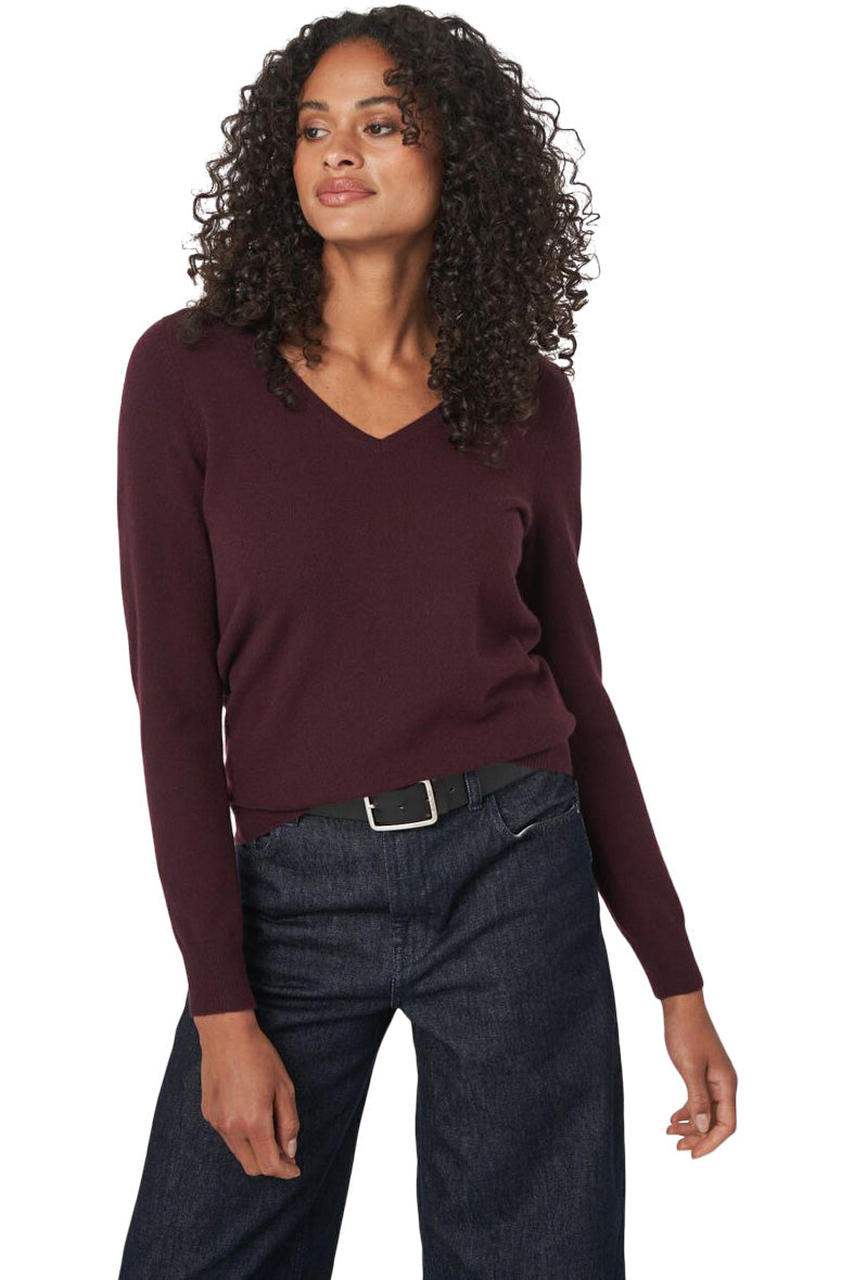 Repeat Cashmere Basic Cashmere V-neck Sweater