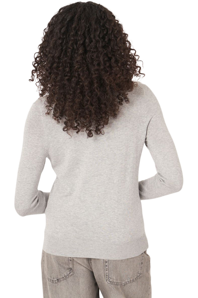 Repeat Cashmere Basic Cotton Fine Knit V-neck Pullover