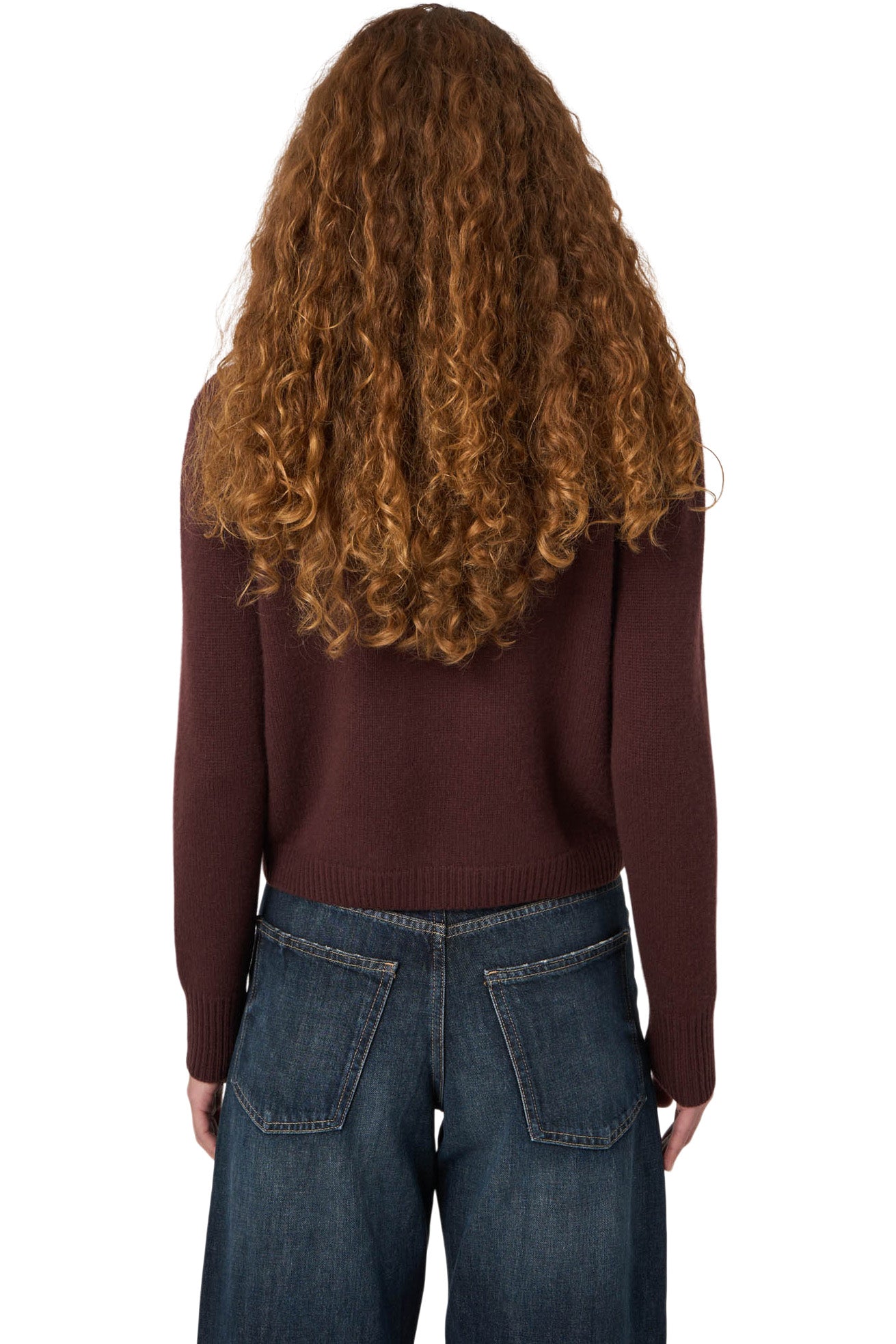 Repeat Cashmere Button Up Cardigan in Lava