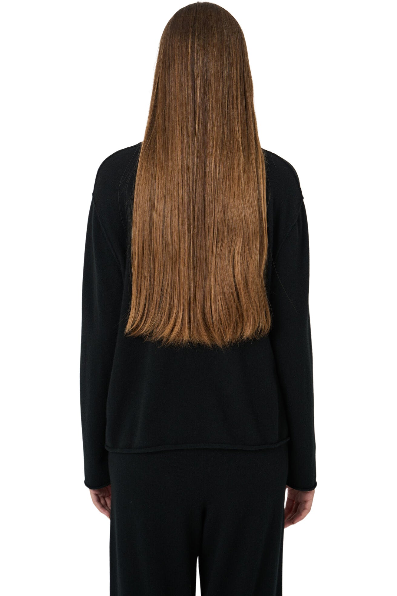 Repeat Cashmere Fine-Knit Organic Cashmere Sweater with Side Slits