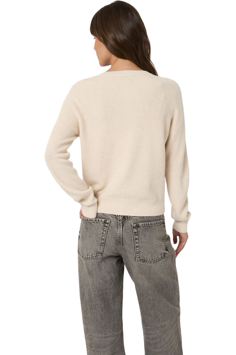 Repeat Cashmere Fine Knit Rib Cardigan