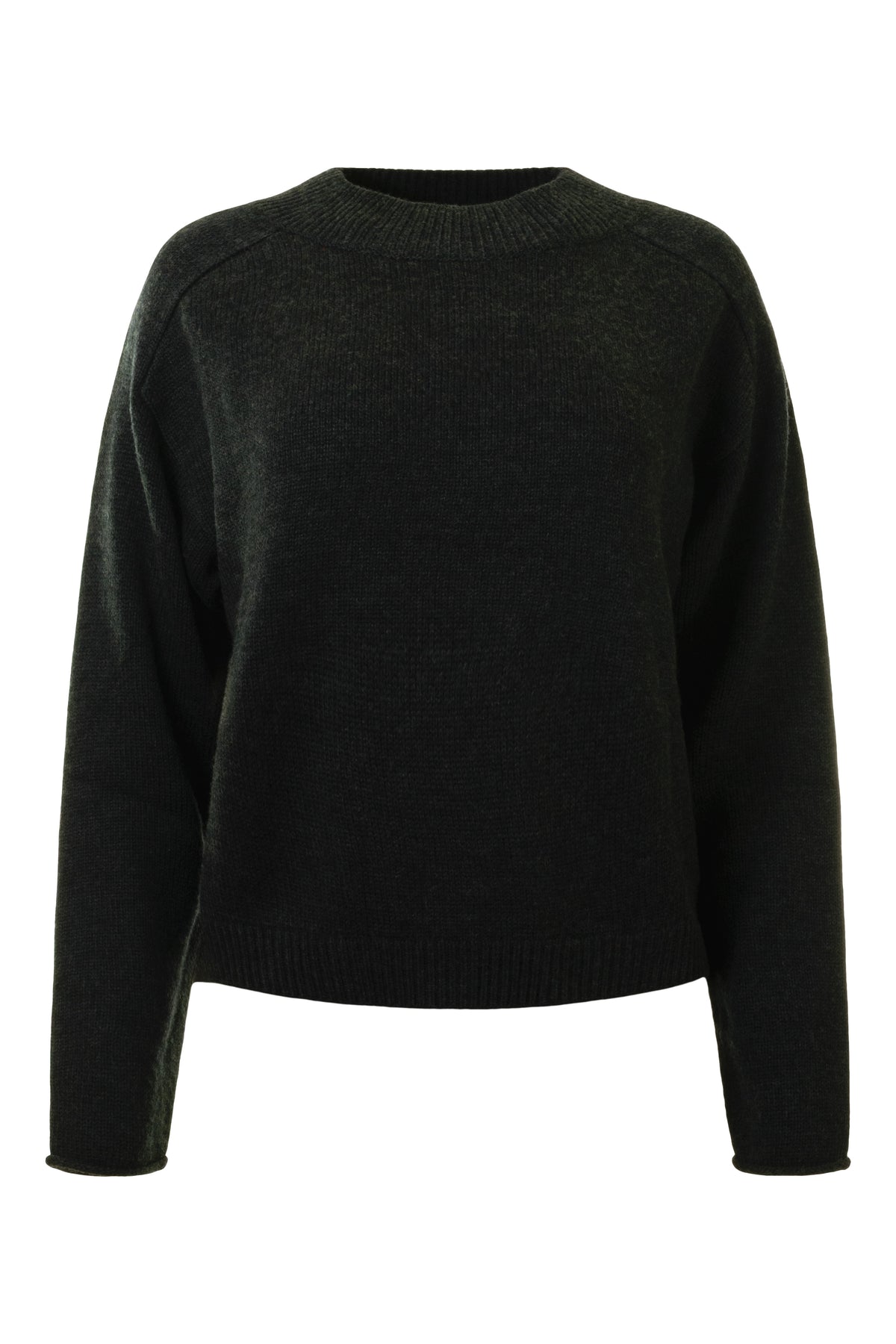 Repeat Cashmere Merino Wool Crewneck in Dark Grey