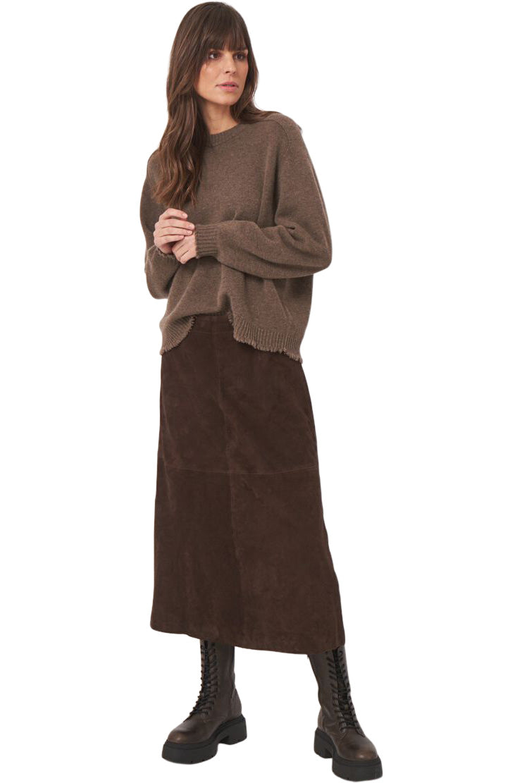 Repeat Cashmere Suede Skirt