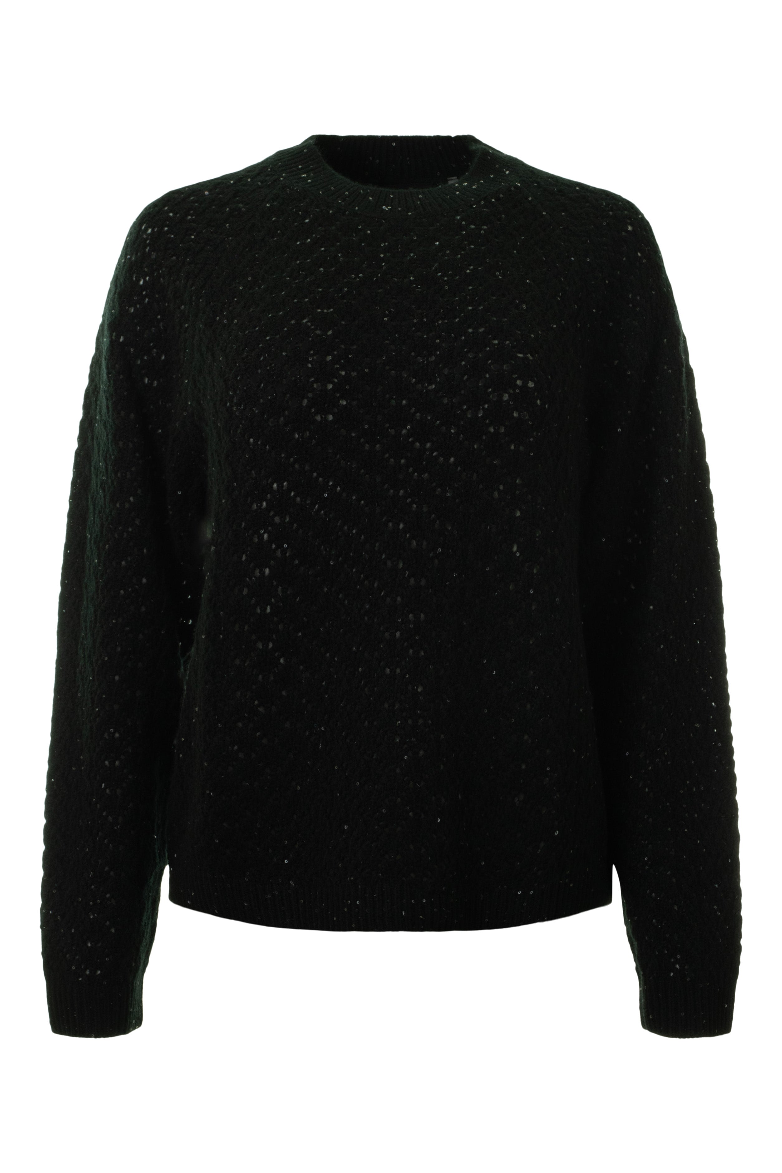 Repeat Cashmere Sweater with Mini Sequin Knit Details