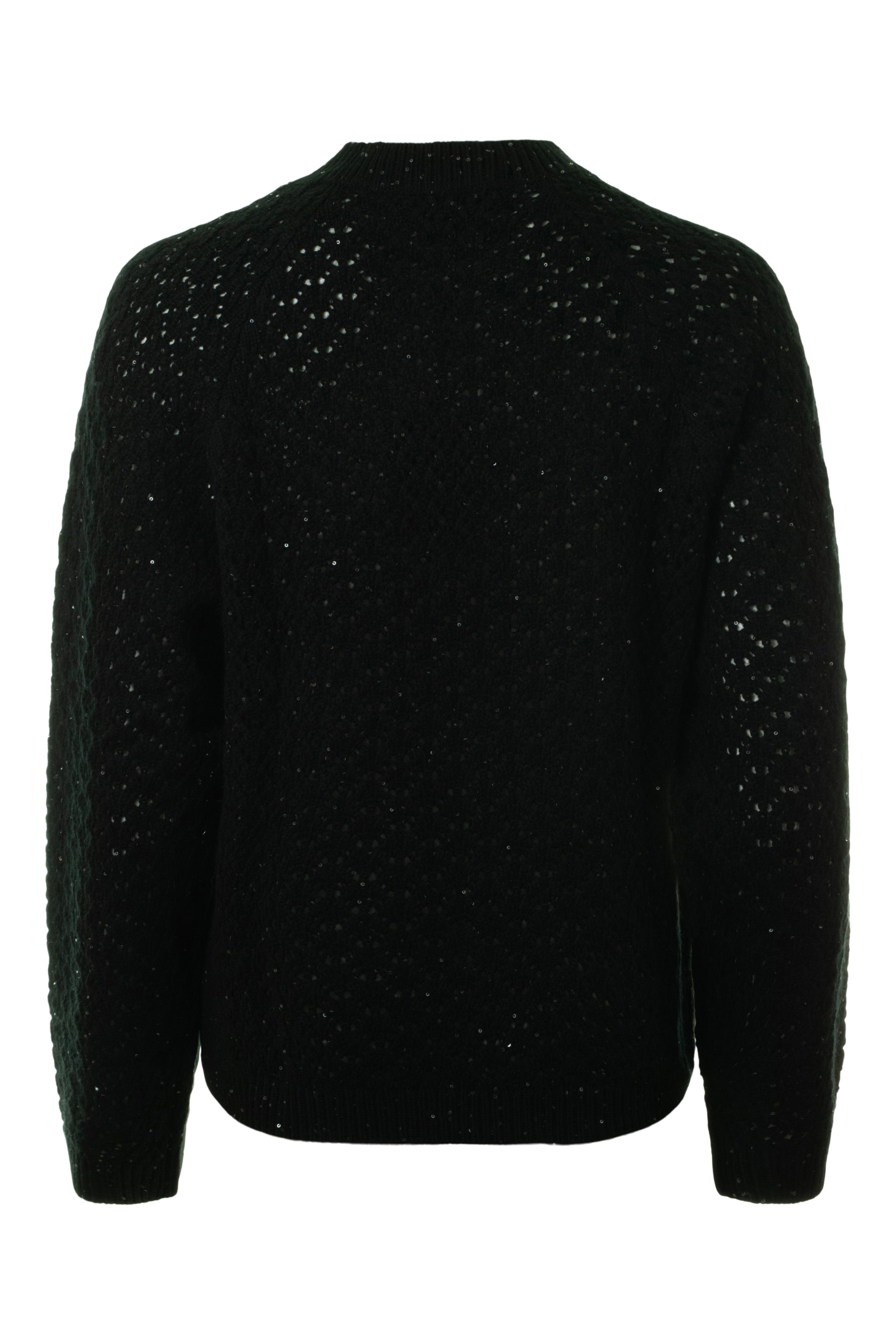 Repeat Cashmere Sweater with Mini Sequin Knit Details