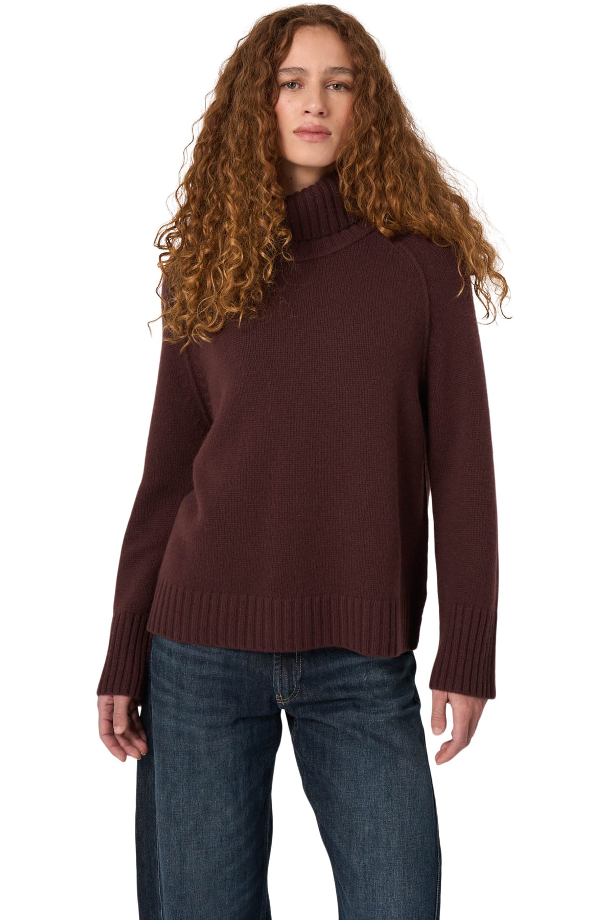 Repeat Cashmere Turtleneck in Lava