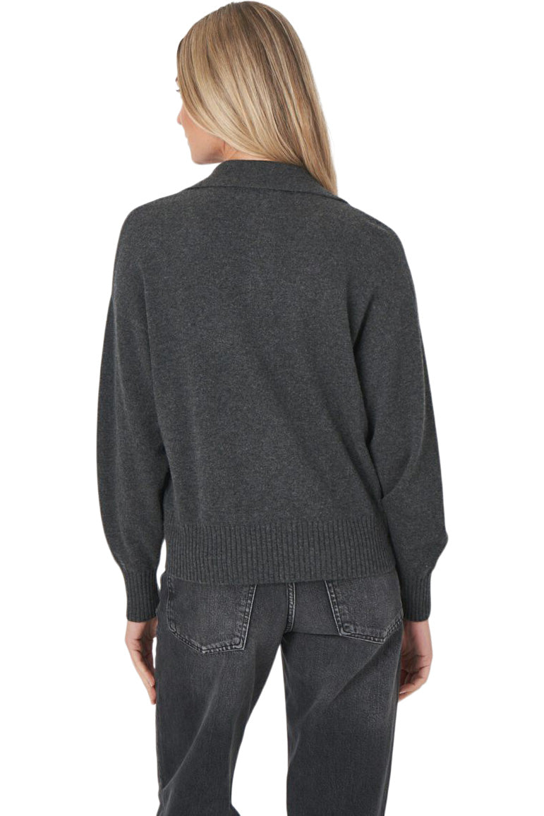 Repeat Cashmere Loose Fit Sweater with Embroidered Pearl Trim