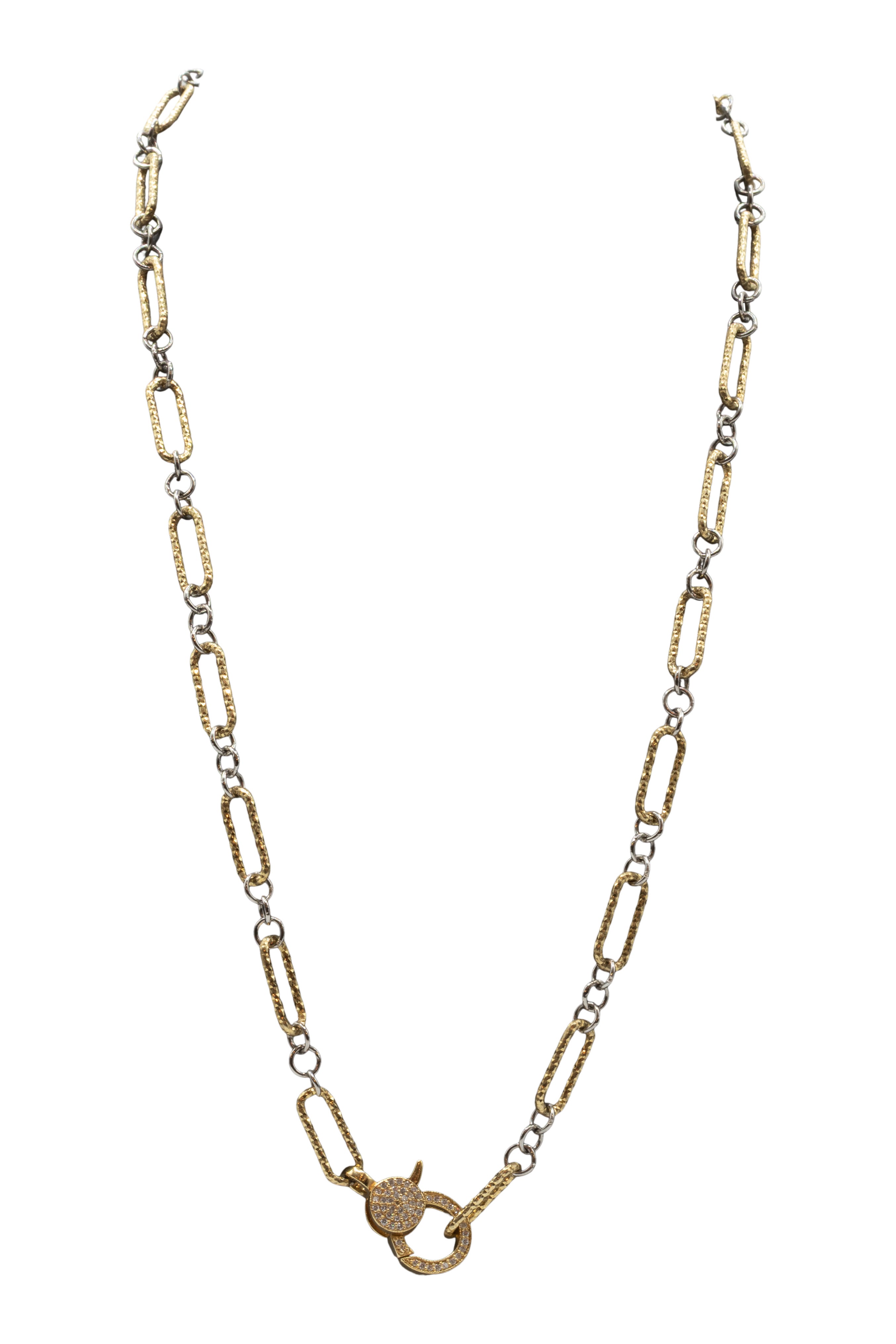 Royal Nomad Jewelry Paperclip Necklace in Yellow Gold