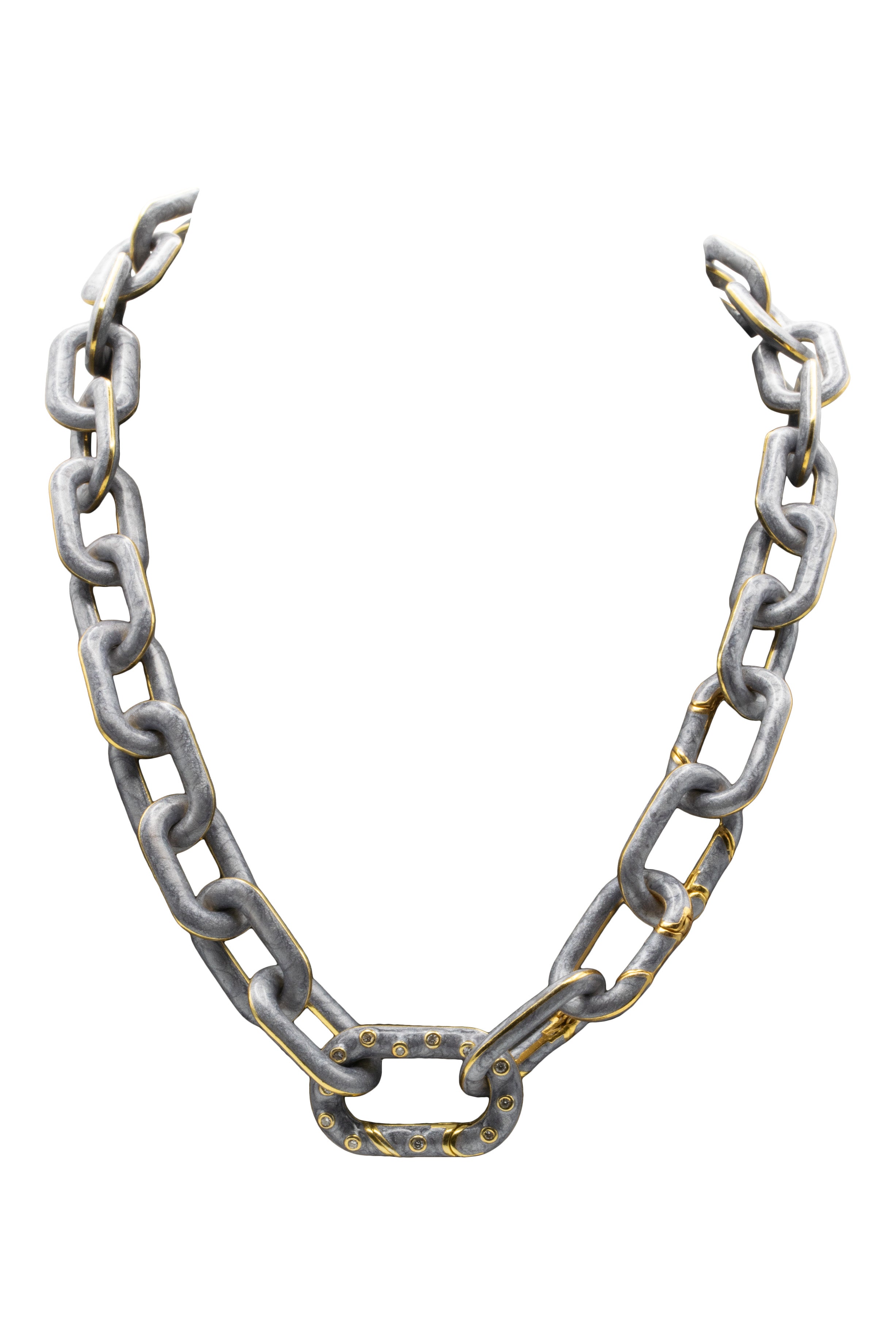 Royal Nomad Jewelry Elizabeth LInk Necklace in Slate