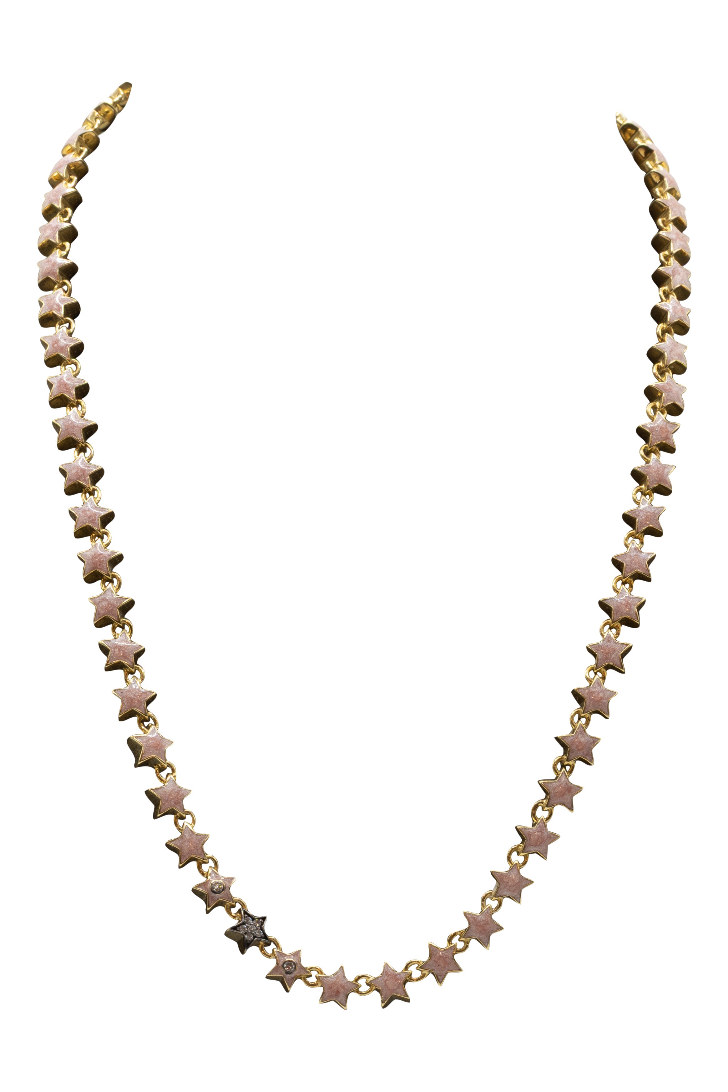 Royal Nomad Jewelry Astra Necklace in Pink-Gold