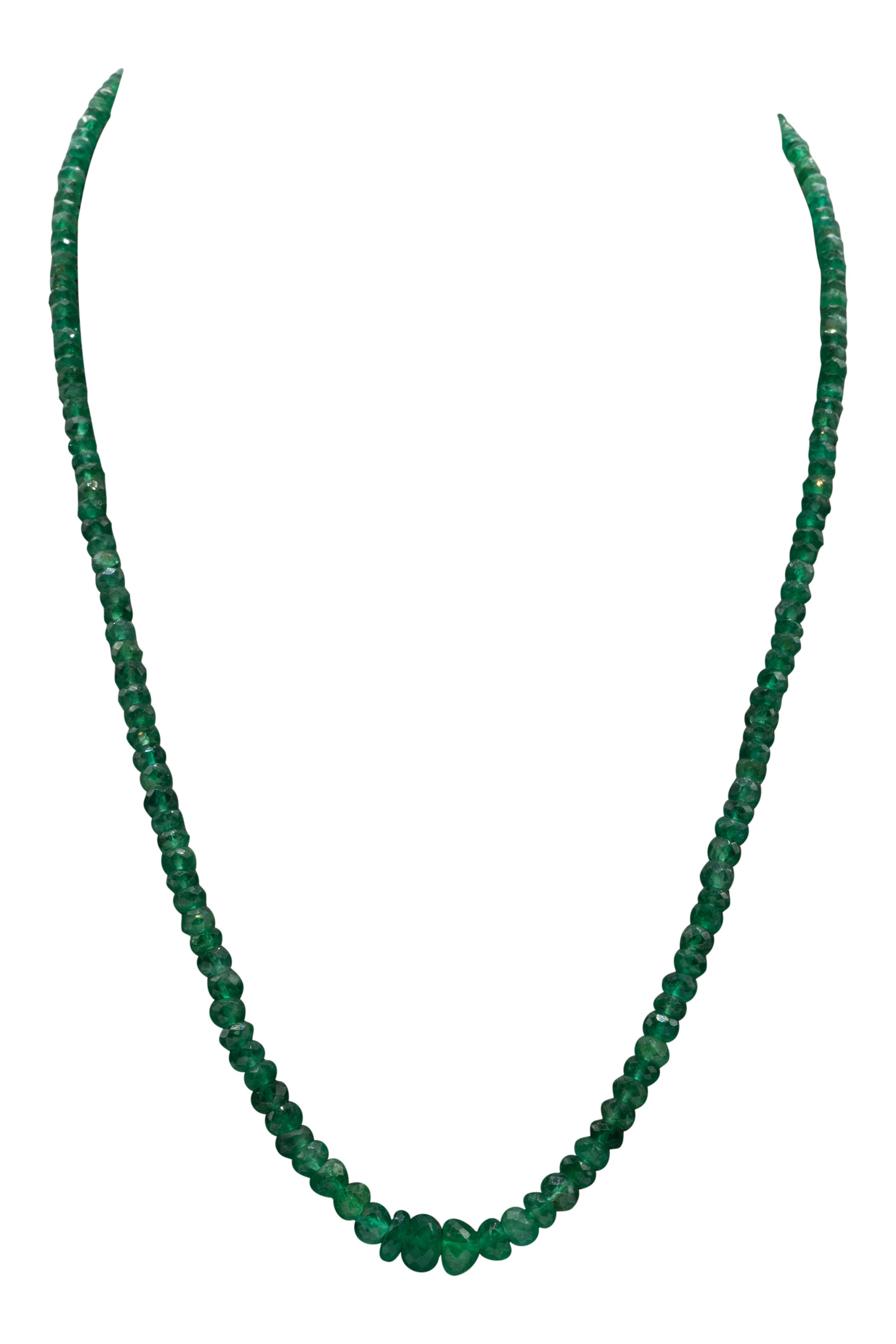 Royal Nomad Jewelry Emerald Beaded Necklace in Green