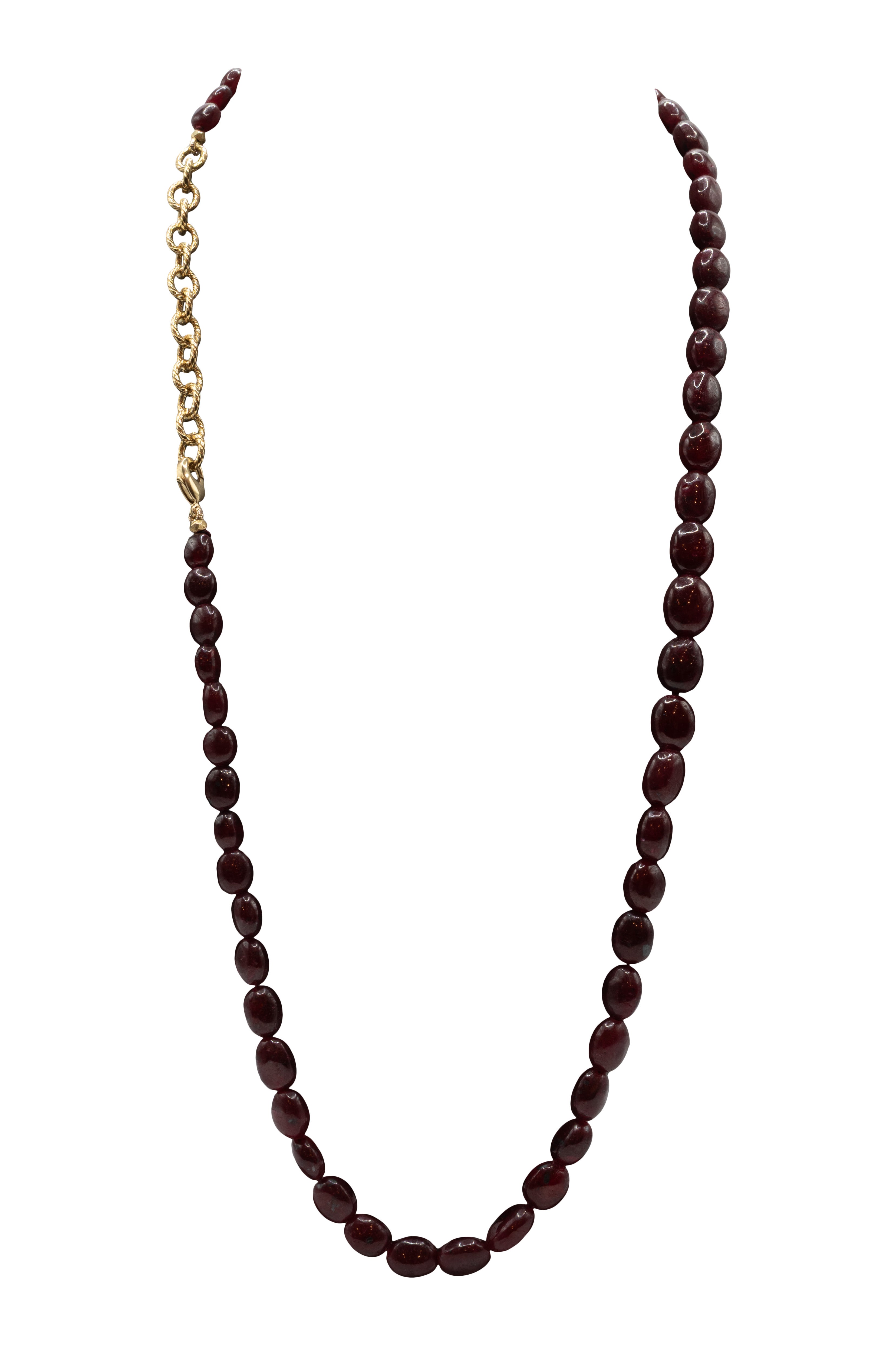Royal Nomad Jewelry Beaded Ruby Necklace