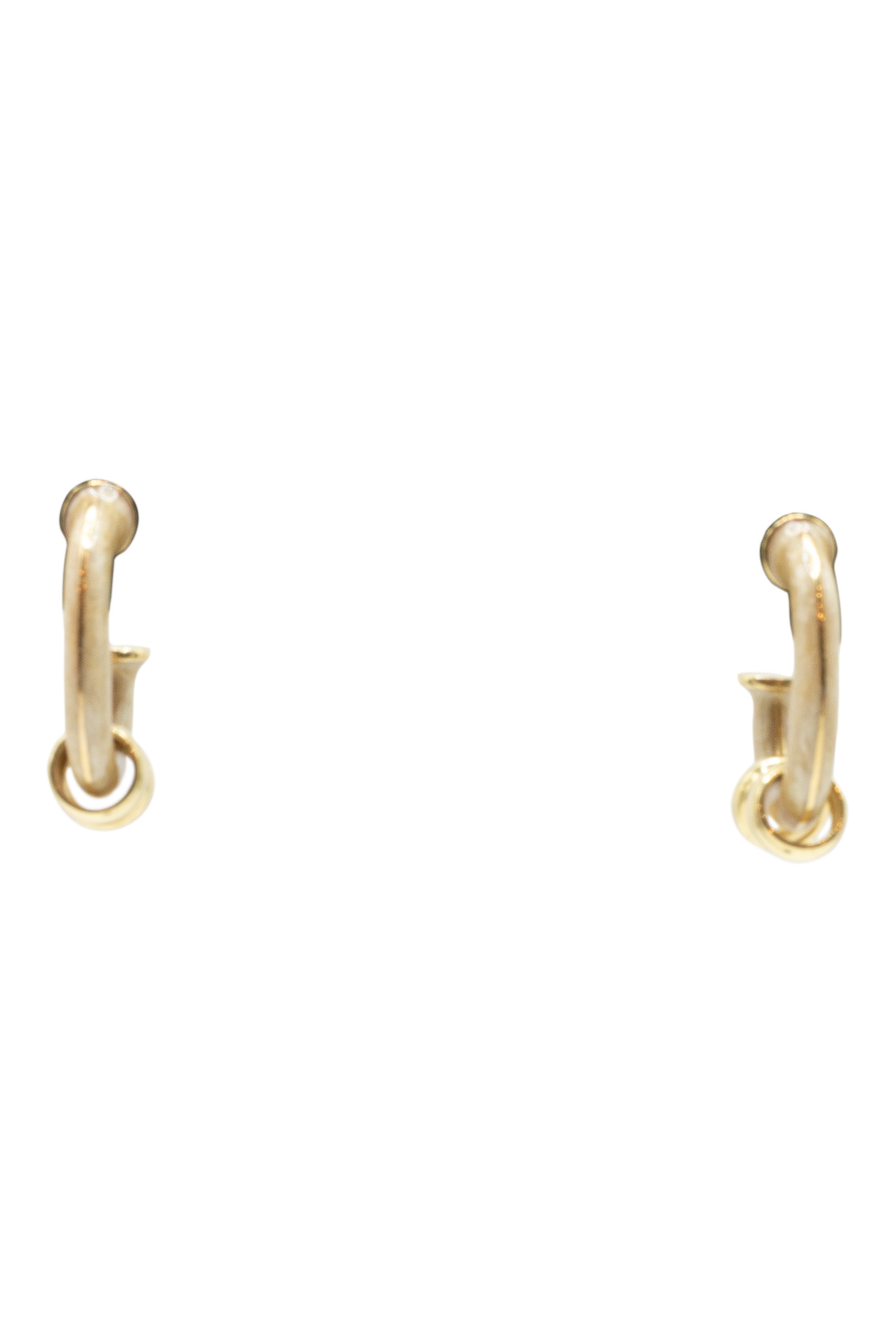 Royal Nomad Jewelry Enamel Hoop Earrings in Cream