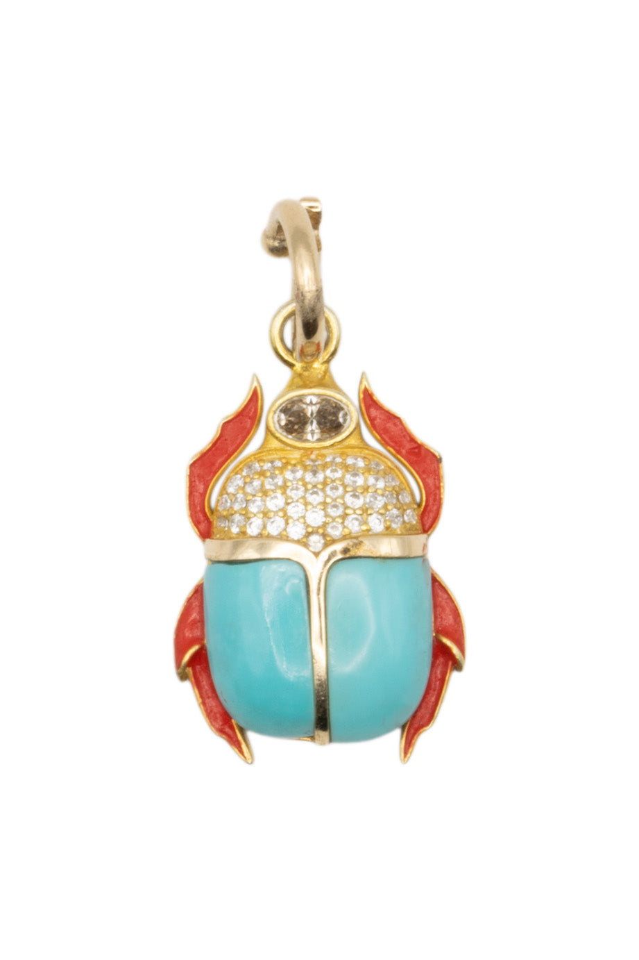 Royal Nomad Jewelry Evelyn Pendant in Red, Turquoise