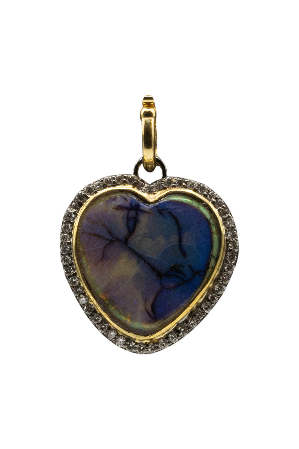 Royal Nomad Jewelry Opal Heart Pendant