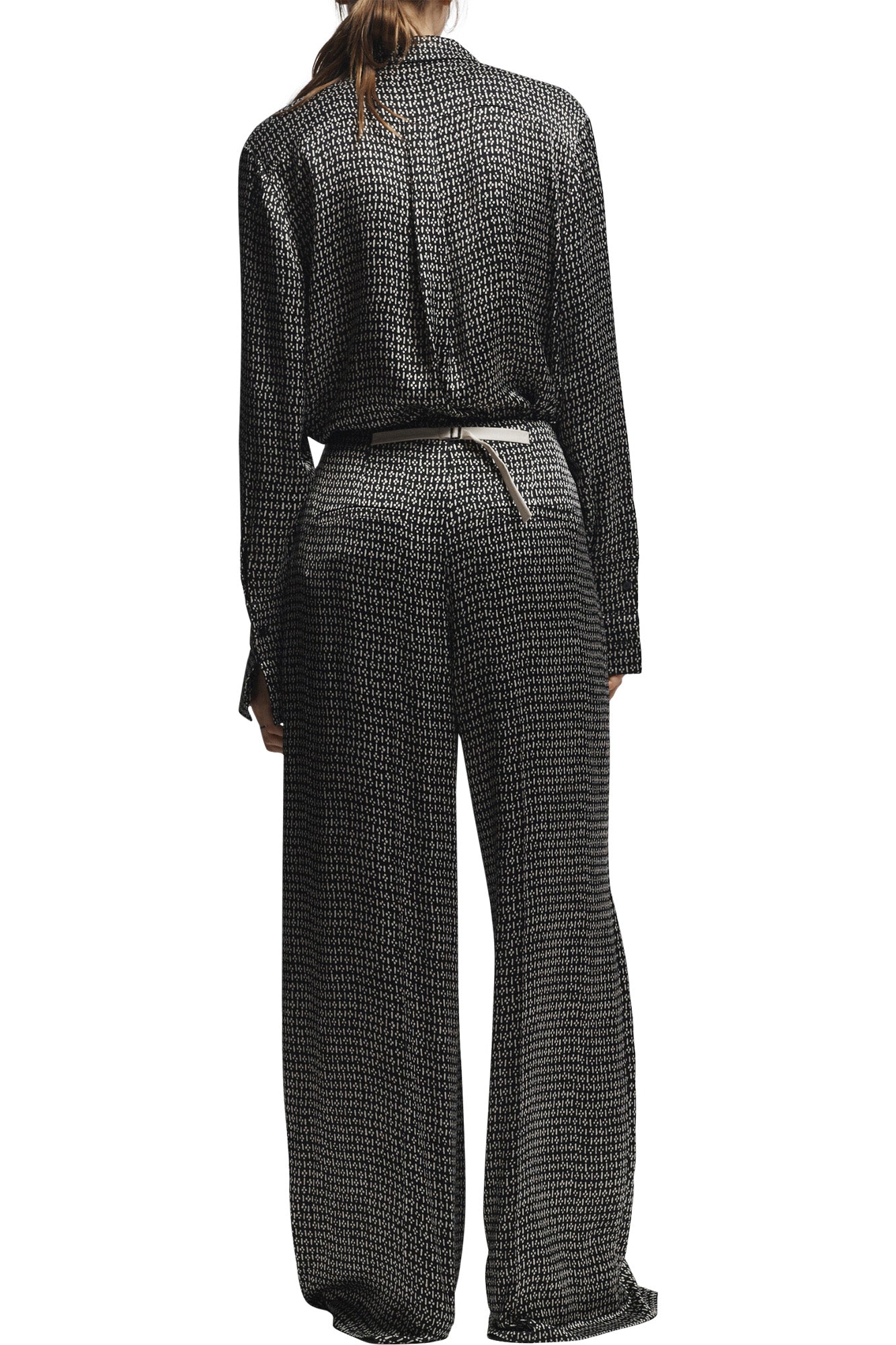 Saint Art Ellis Printed Trousers in Black